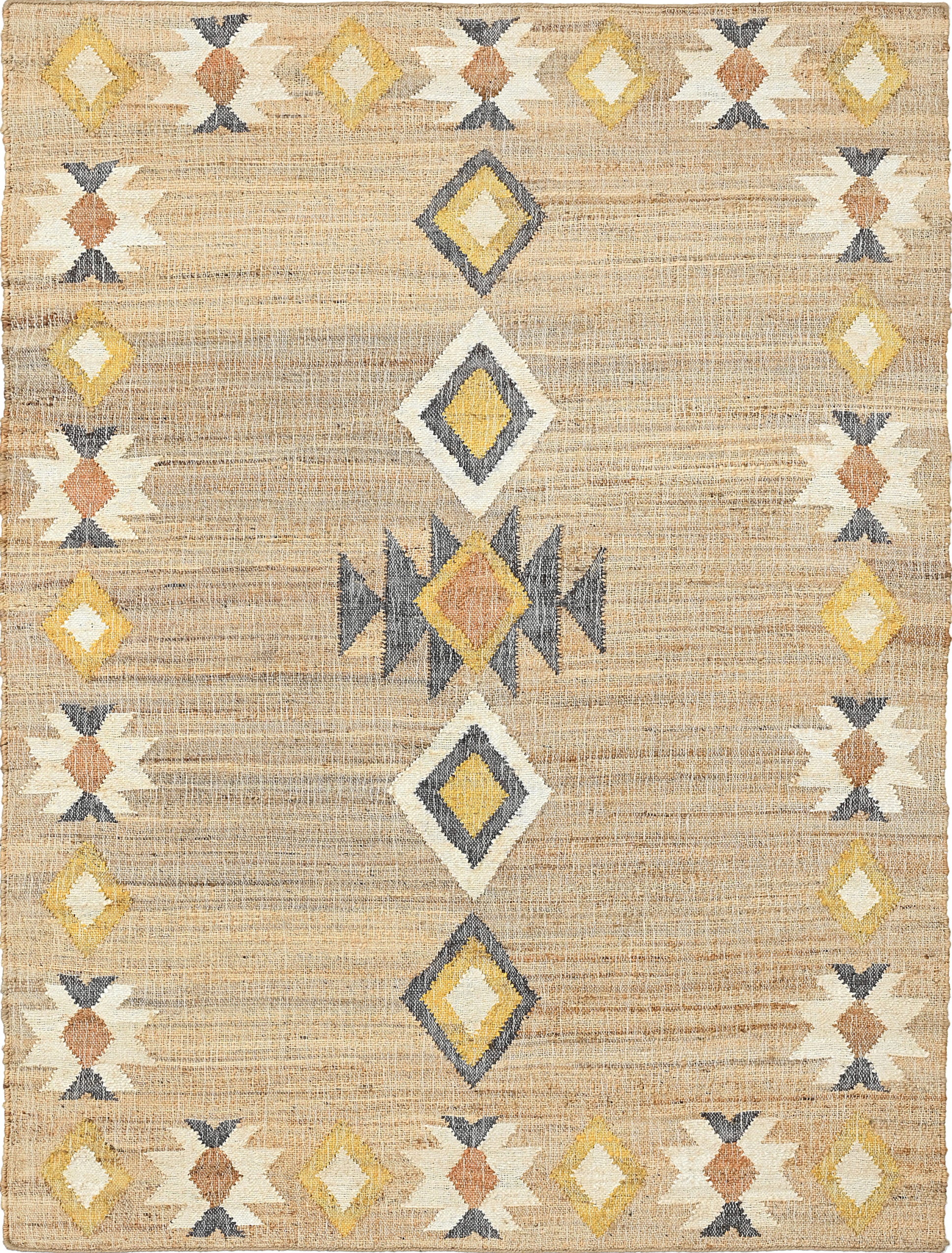 Rug with geometric pattern