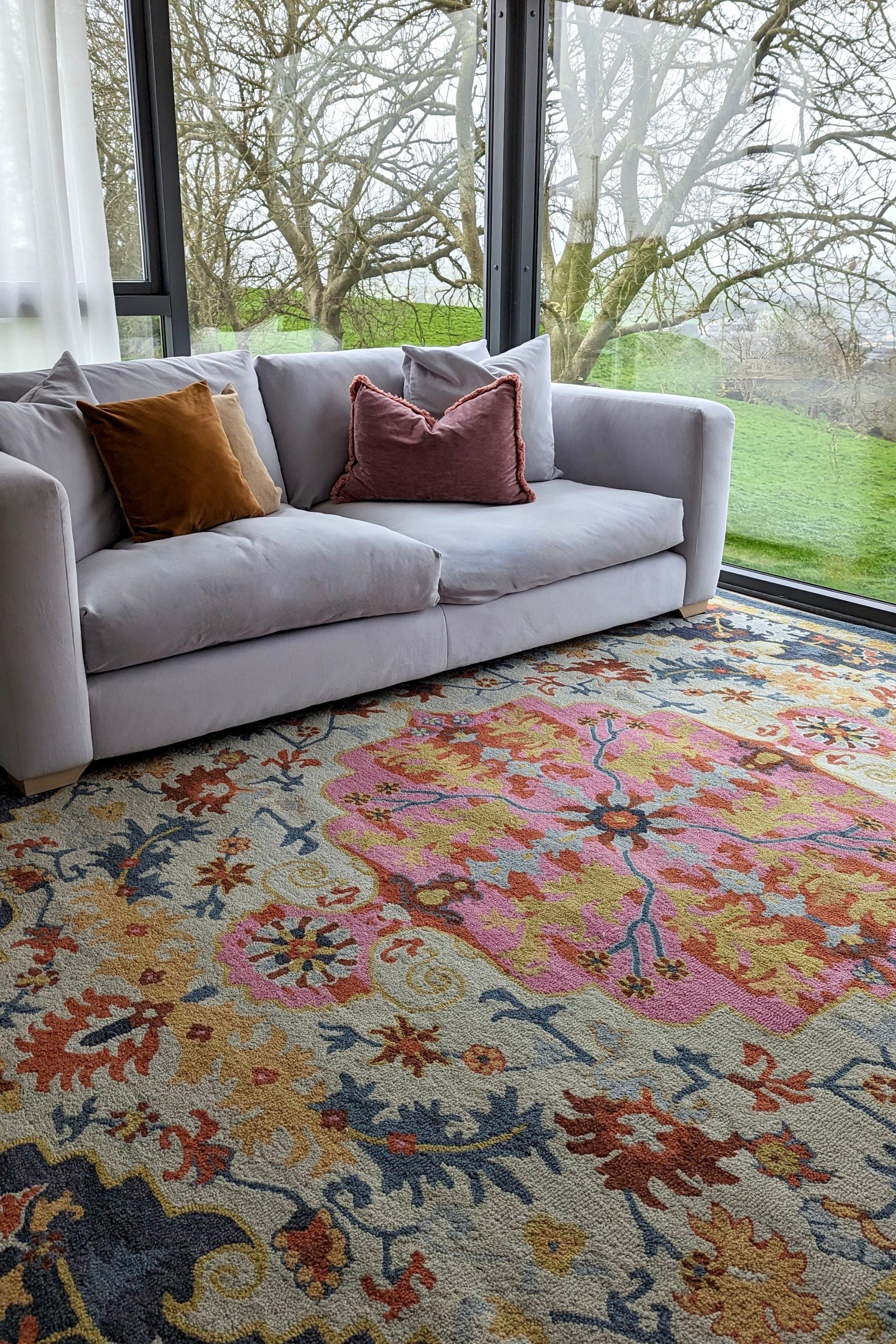 multicolour vintage style rug