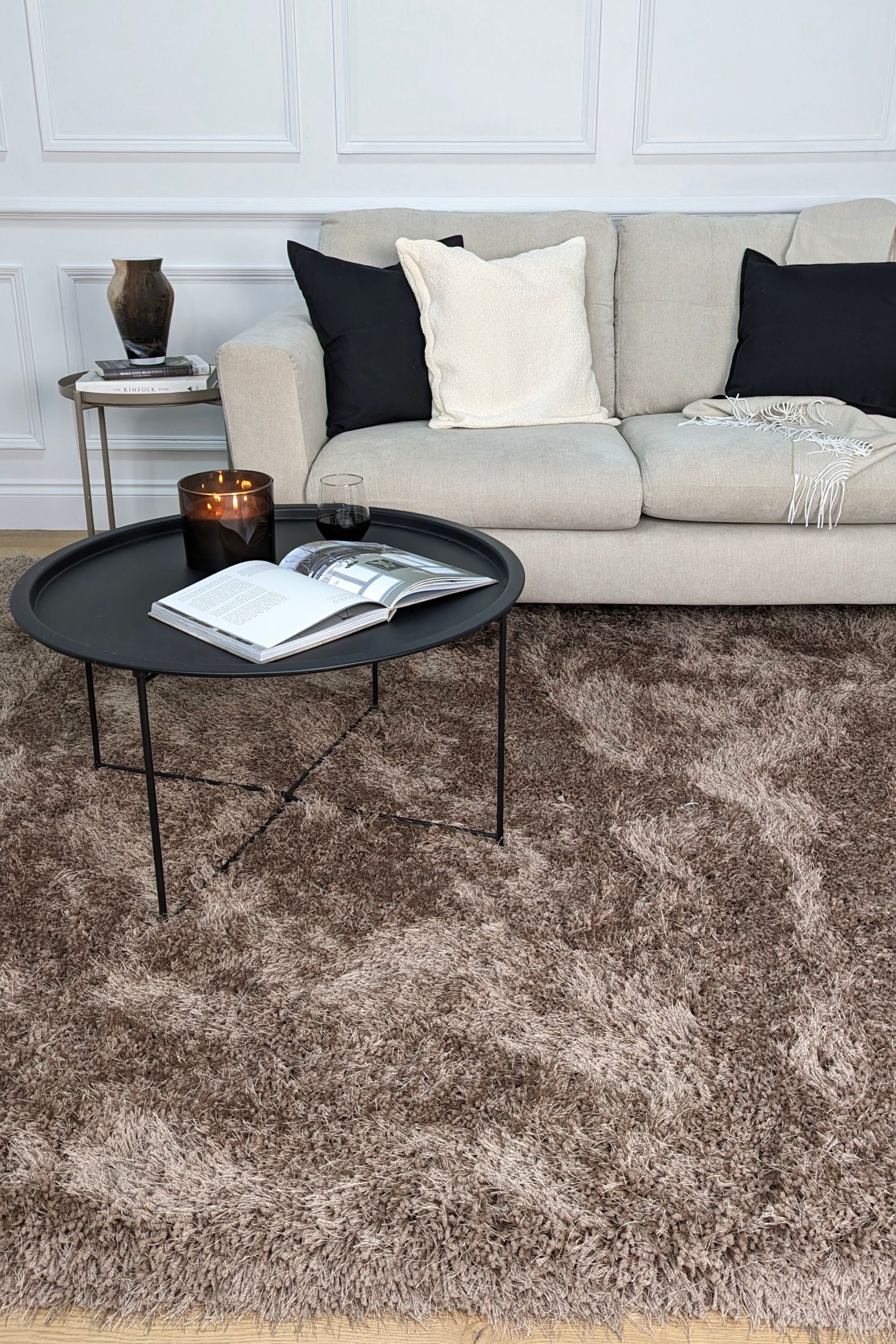 Mink shagpile rug