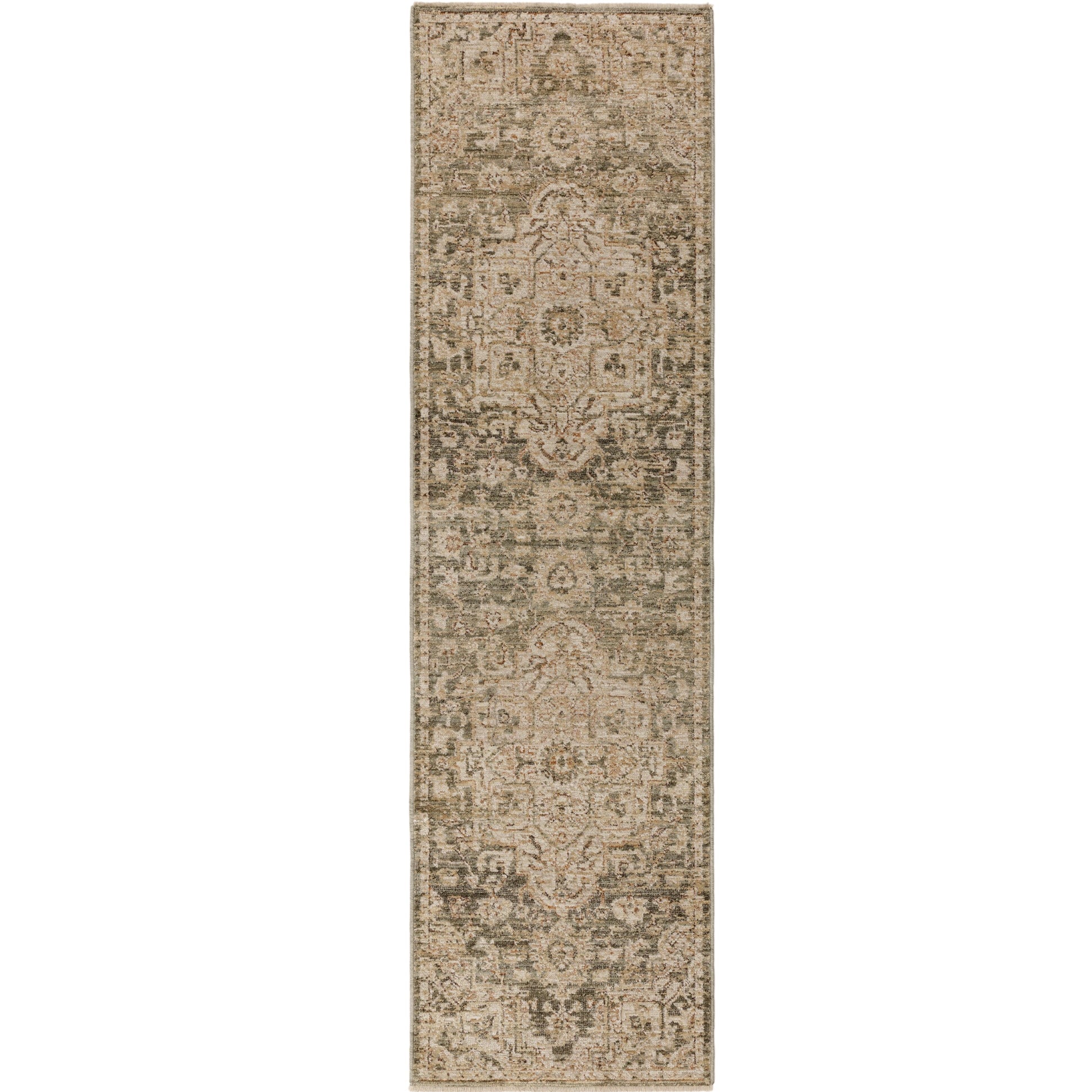 Heriz Serapi Green Runner