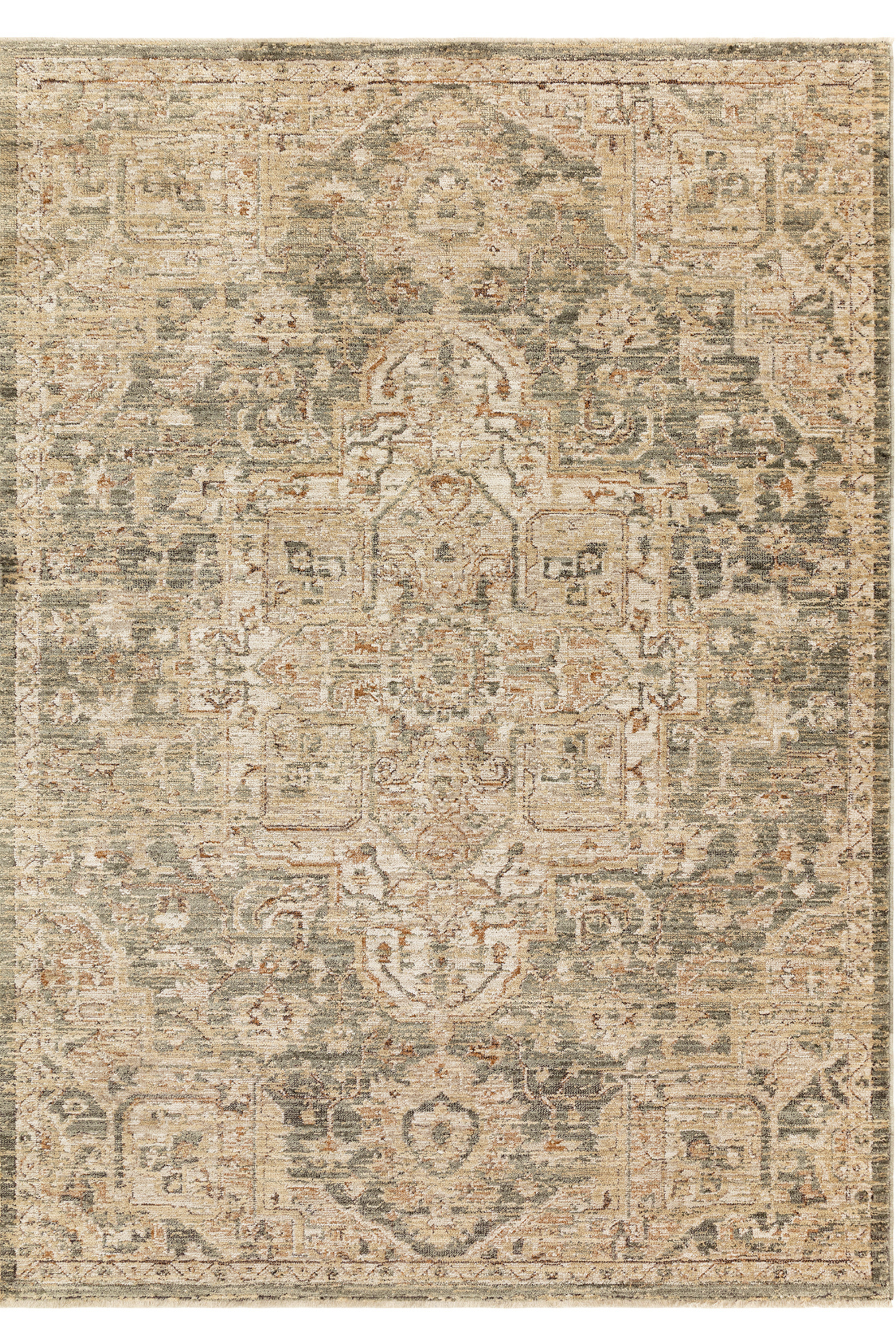 Heriz Serapi Green Rug