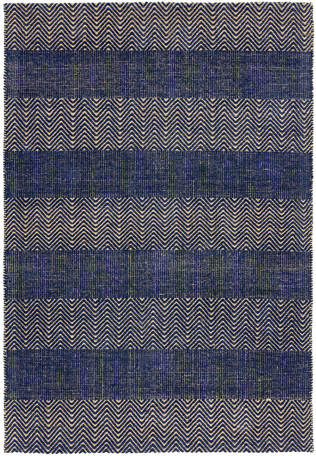 striped navy blue rug