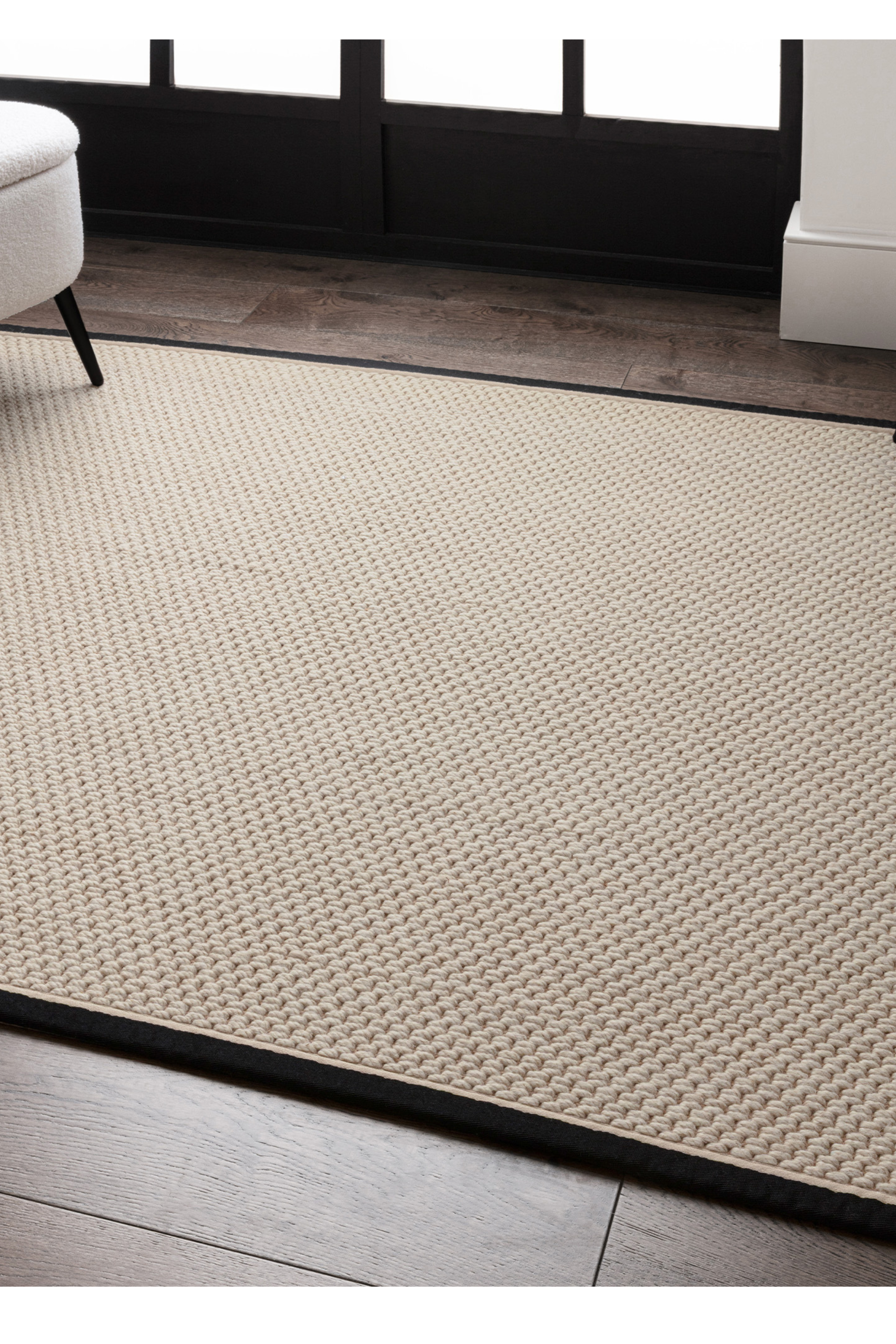 Korra Double Loop Charcoal Cream