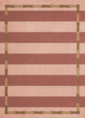 Alice Crawley Bamboo Stripe Blue Terracotta