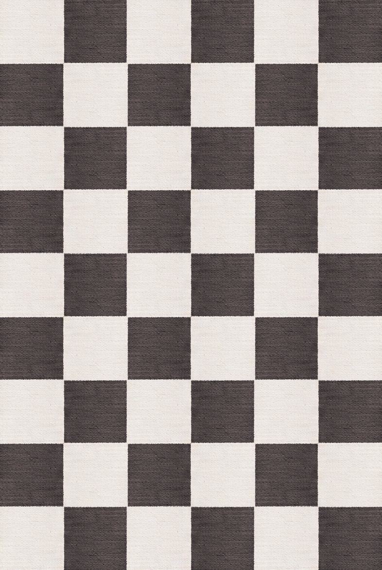 Chess Flatweave Black and White