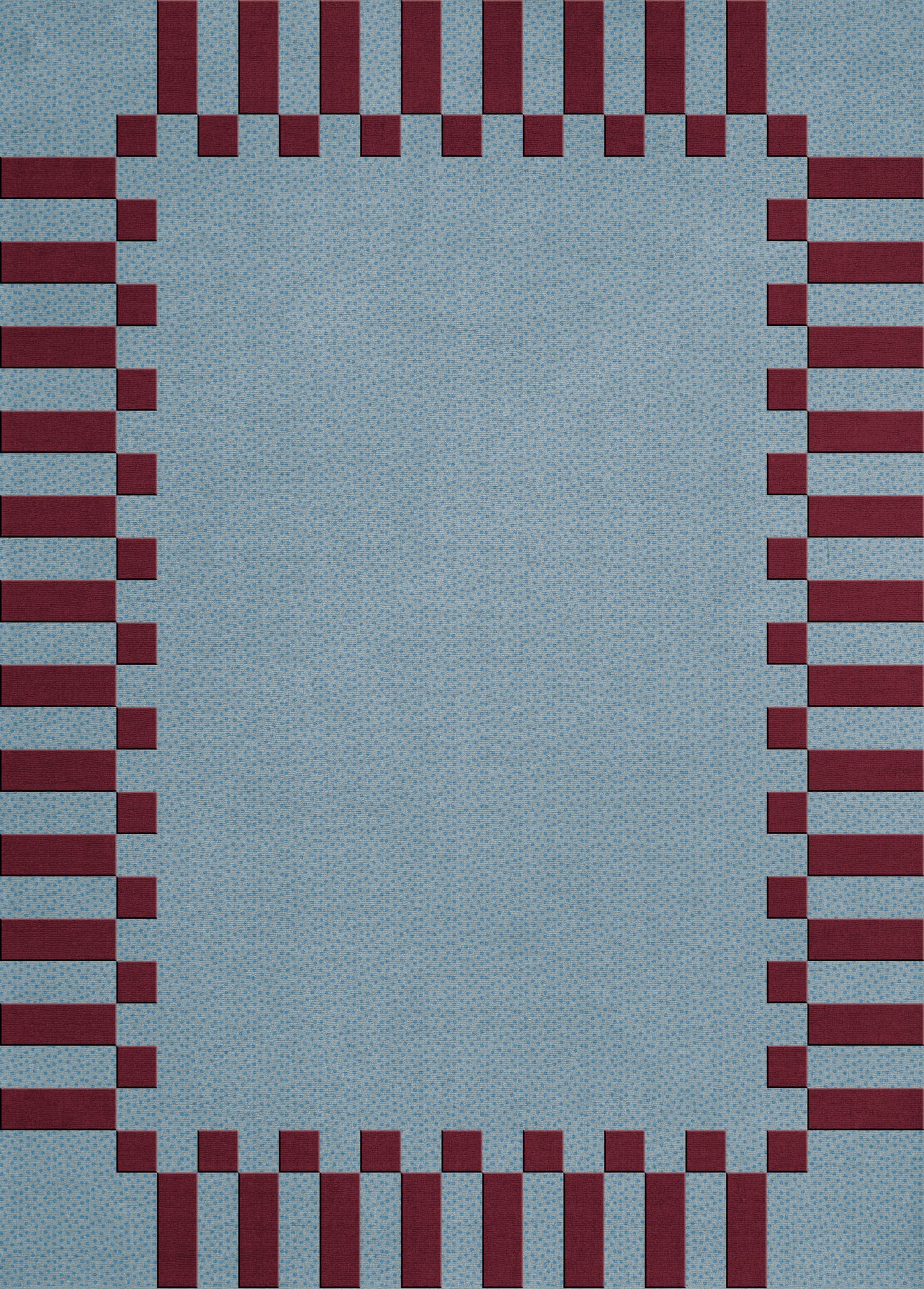 Tekla Frame Mulberry Sky | Layered Rugs | Rugs.ie