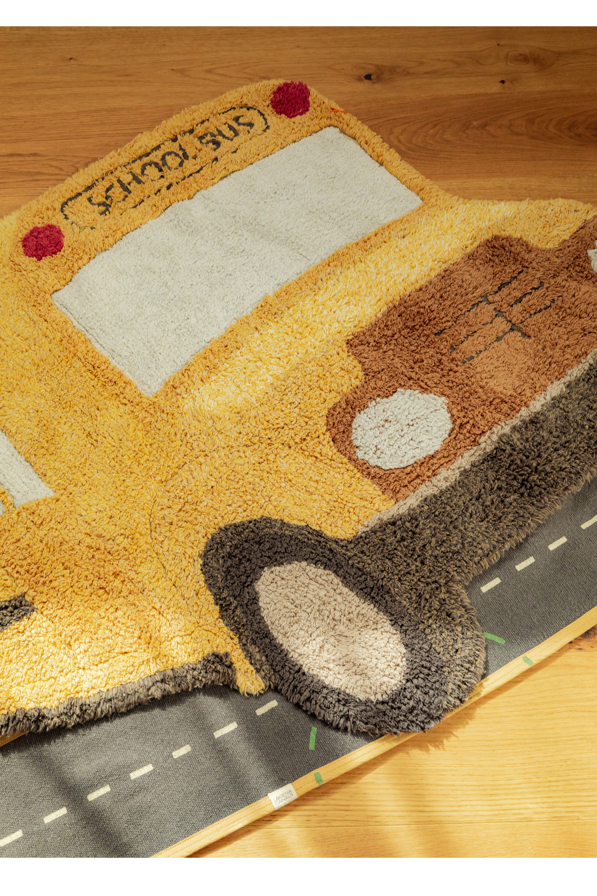 Washable Rug School Bus