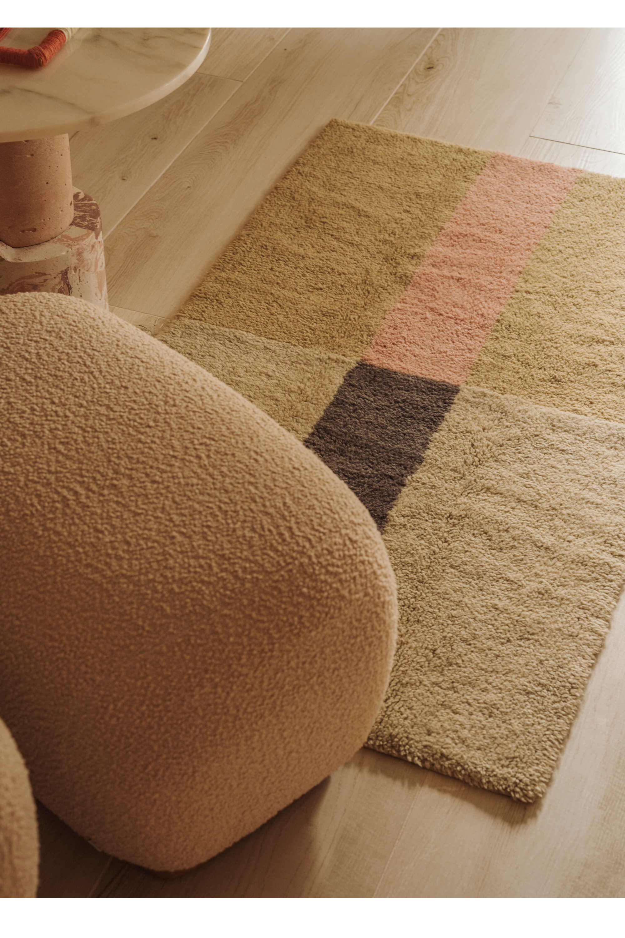 Wool Rug Chroma Dusty Pink