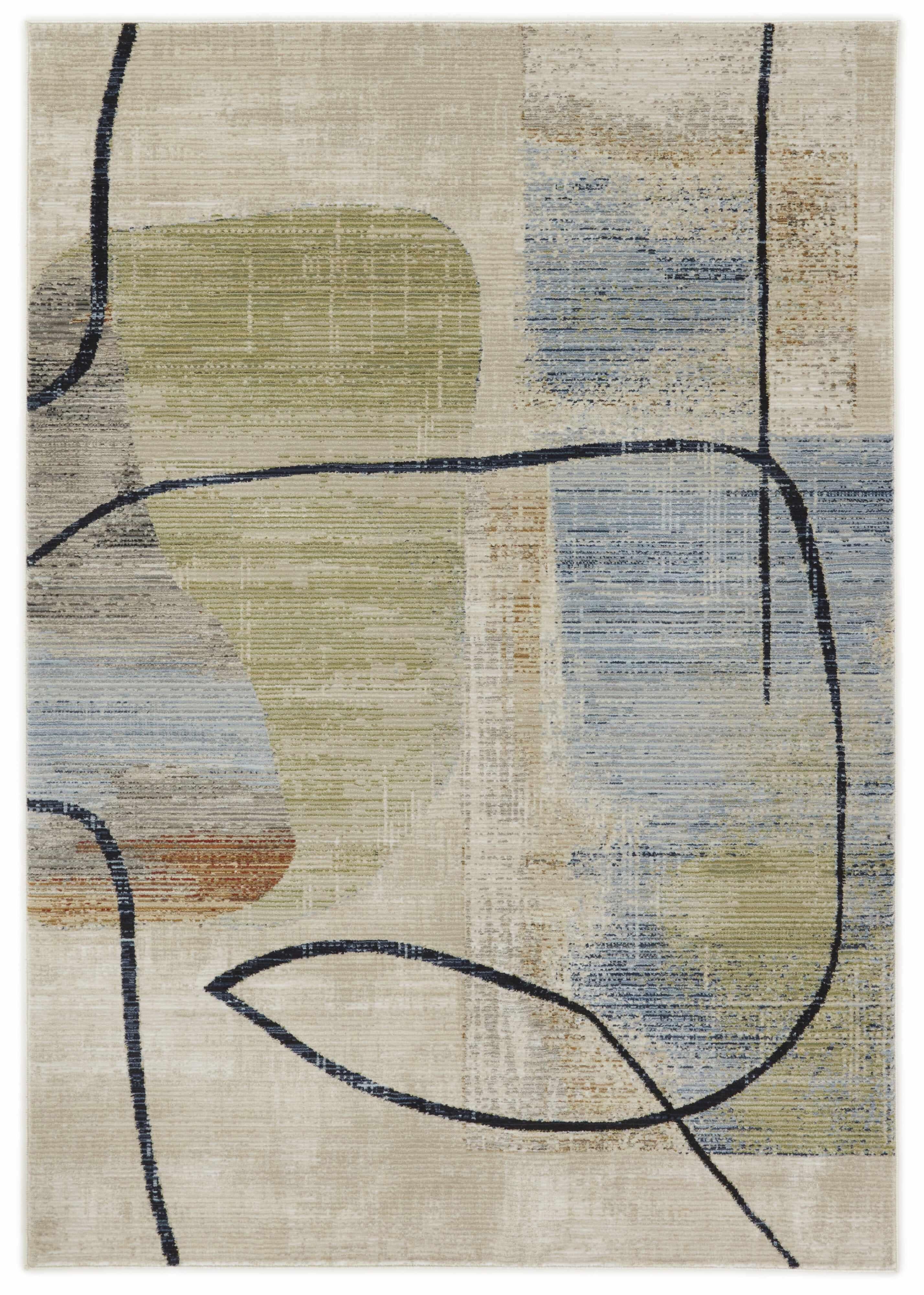 Everyday Azure Linear | Free Delivery In Ireland | Rugs.ie