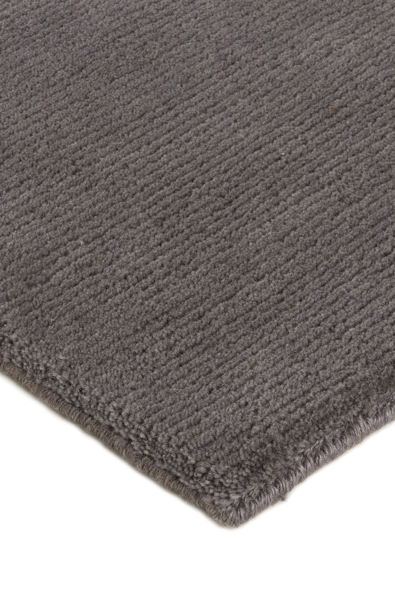 Luxury plain modern brown rug