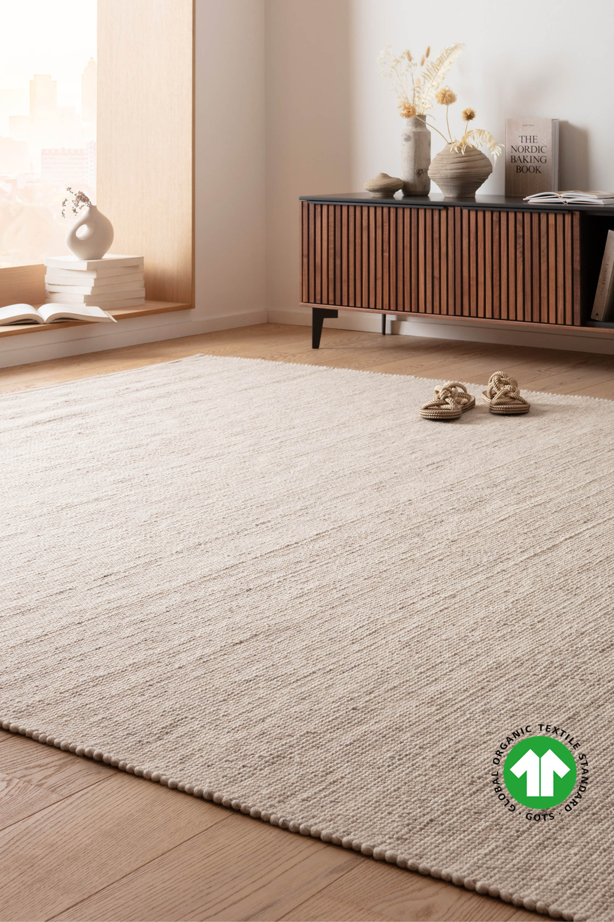 Respect Plain Warm Beige Rug