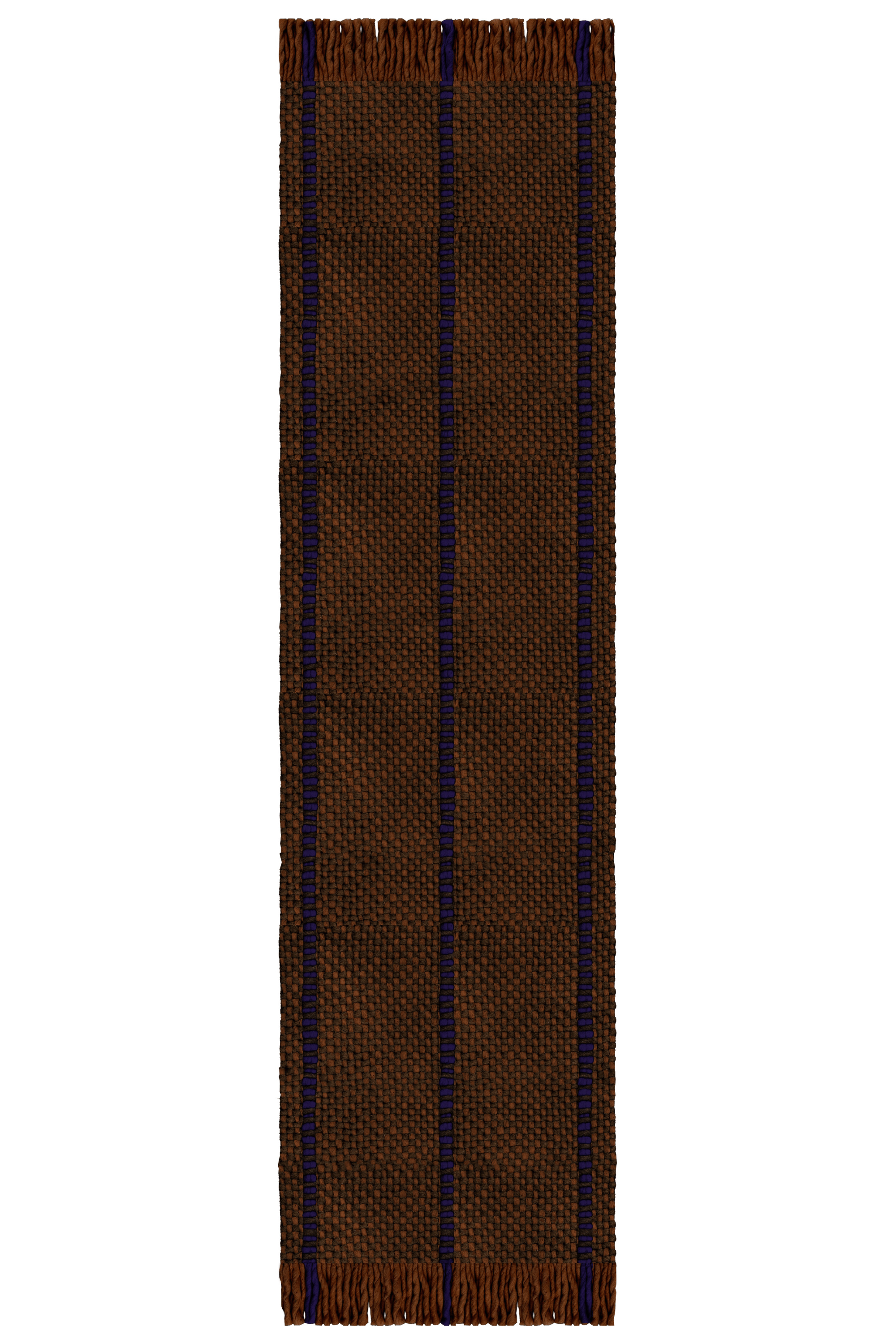 Massproduction Cord Blue Brown Runner