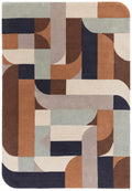 Matrix 88 Klotski Terracotta Rug