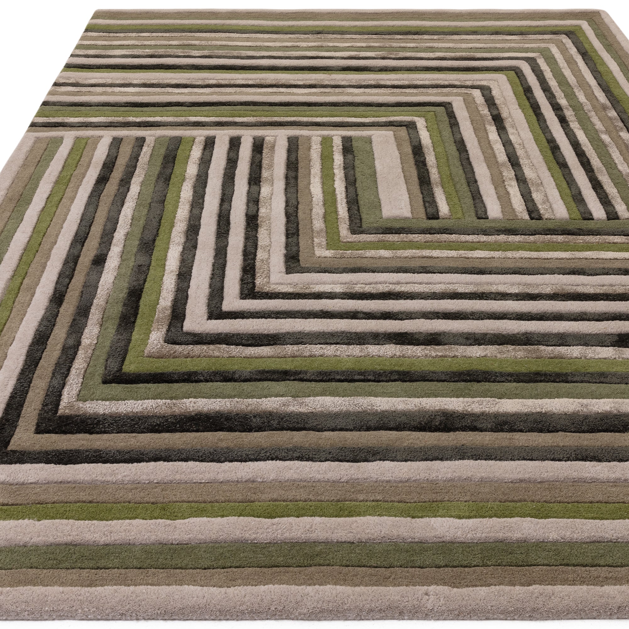 Matrix Network Forest Rug