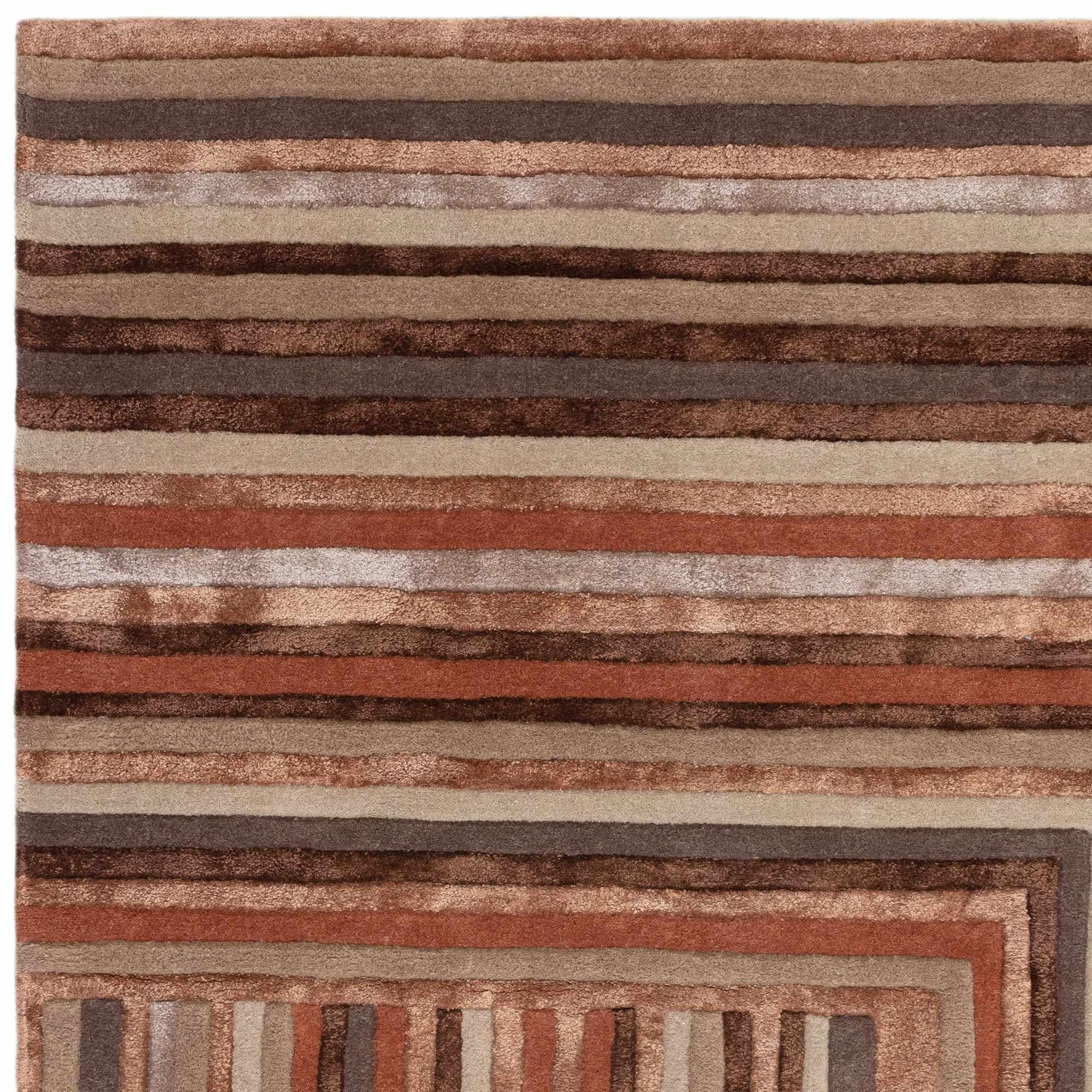 Matrix Network Terracotta Rug