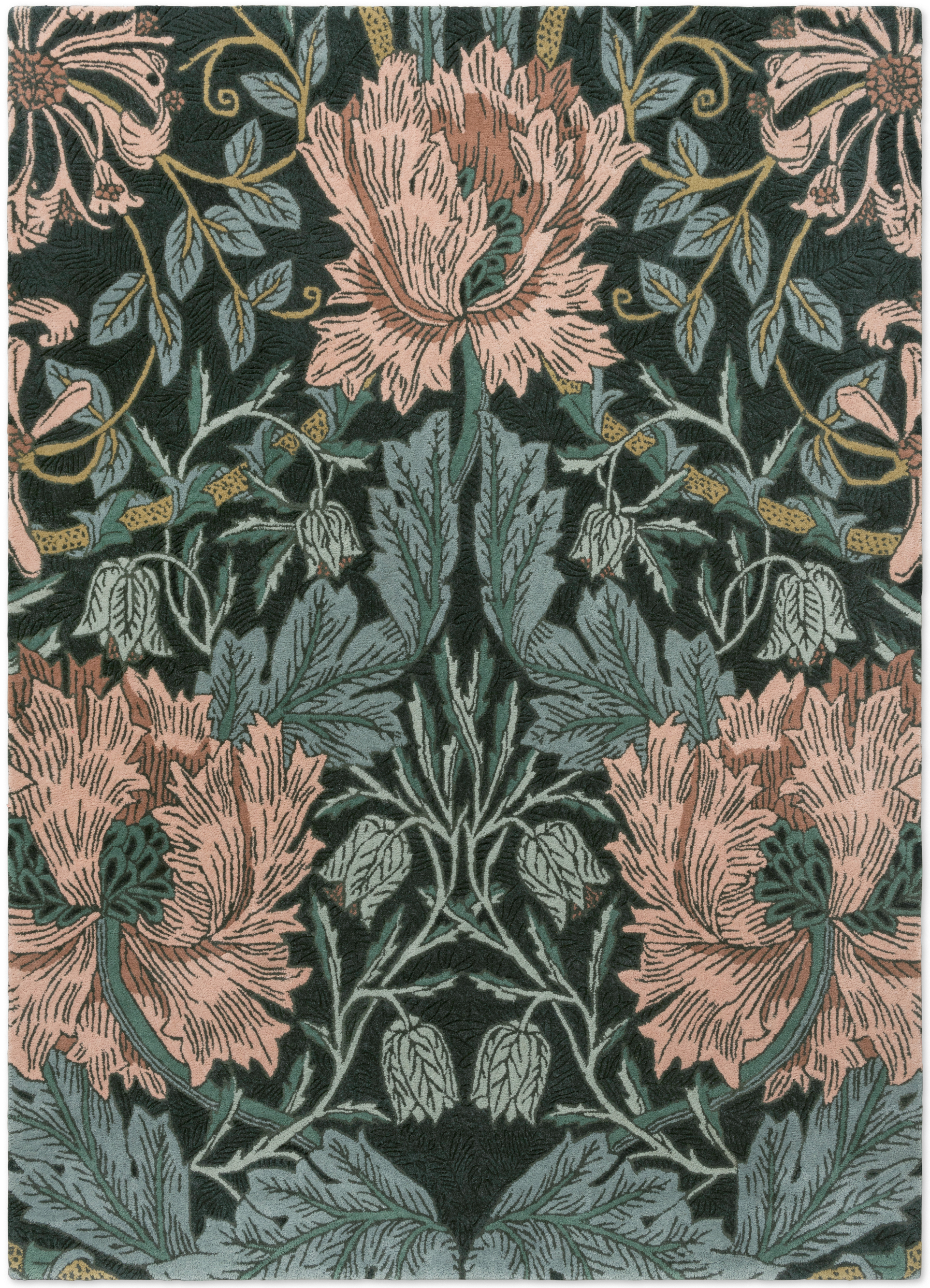 Morris & Co Honeysuckle & Tulip Teal 130407
