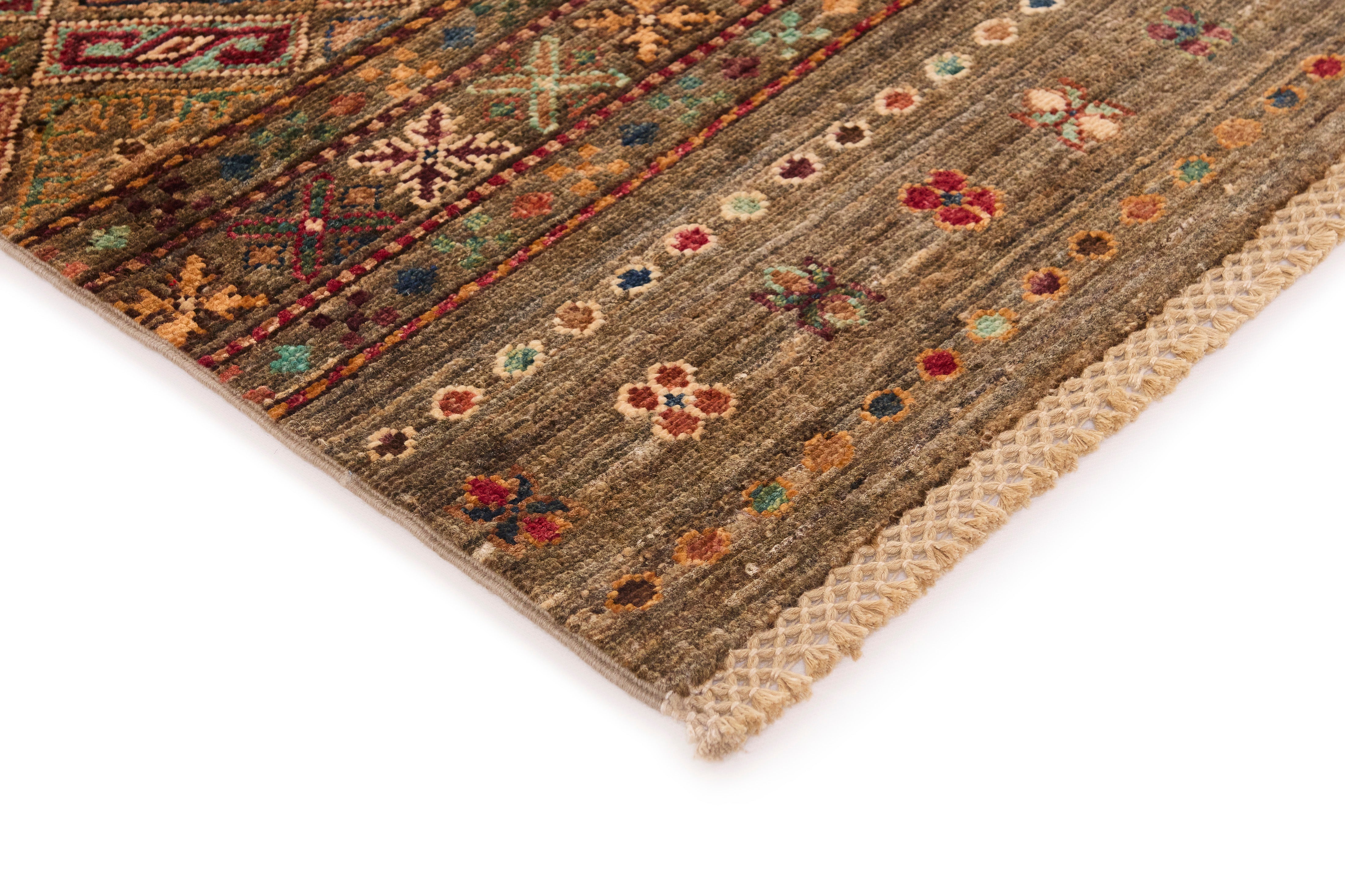 Traditional multicolour luxury Shall Collection rug