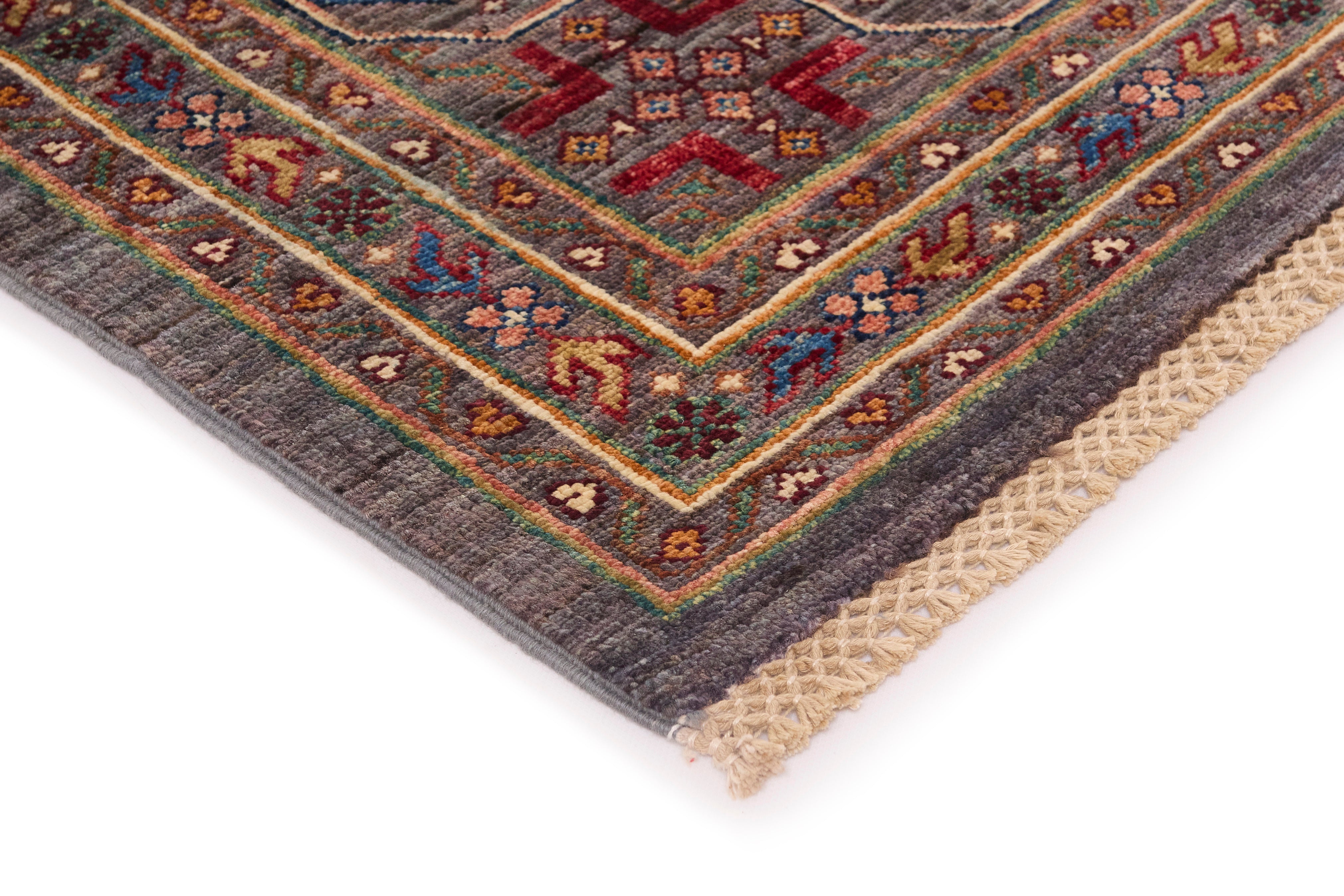 Traditional multicolour luxury Ziegler Fine Ariana Style rug