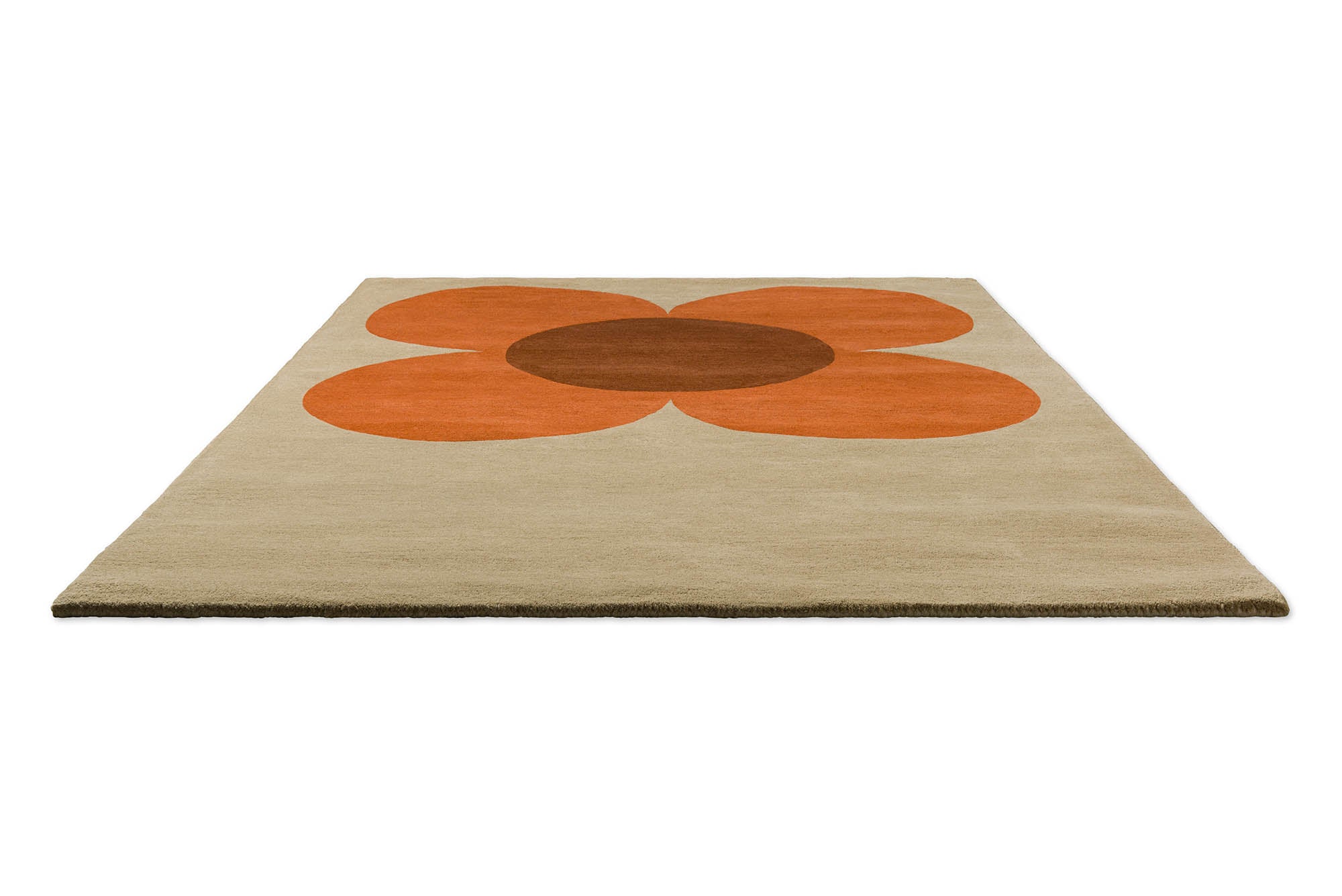 Orla Kiely Flower Placement Pumpkin/Ecru 158203