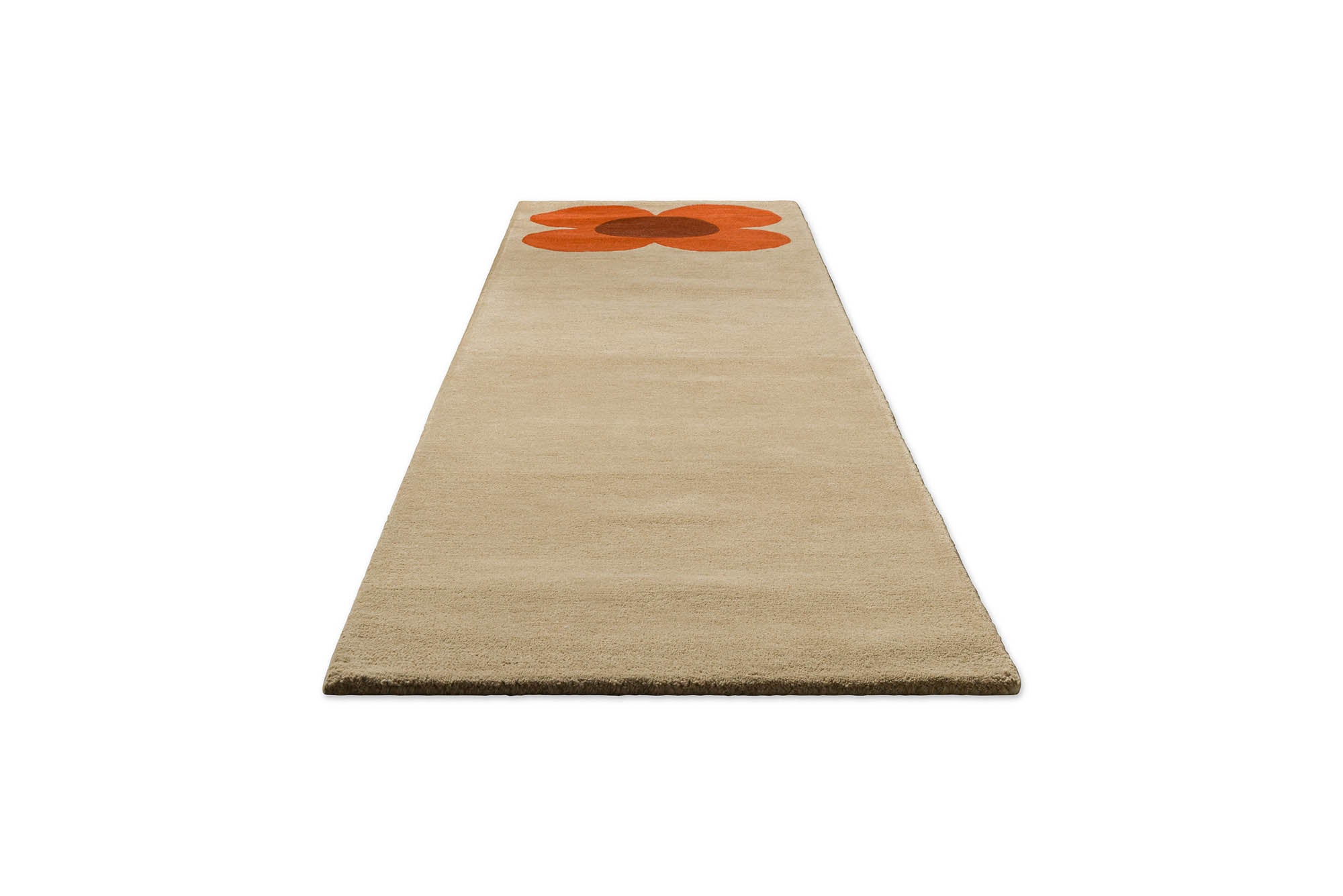 Orla Kiely Flower Placement Pumpkin/Ecru 158203 Runner