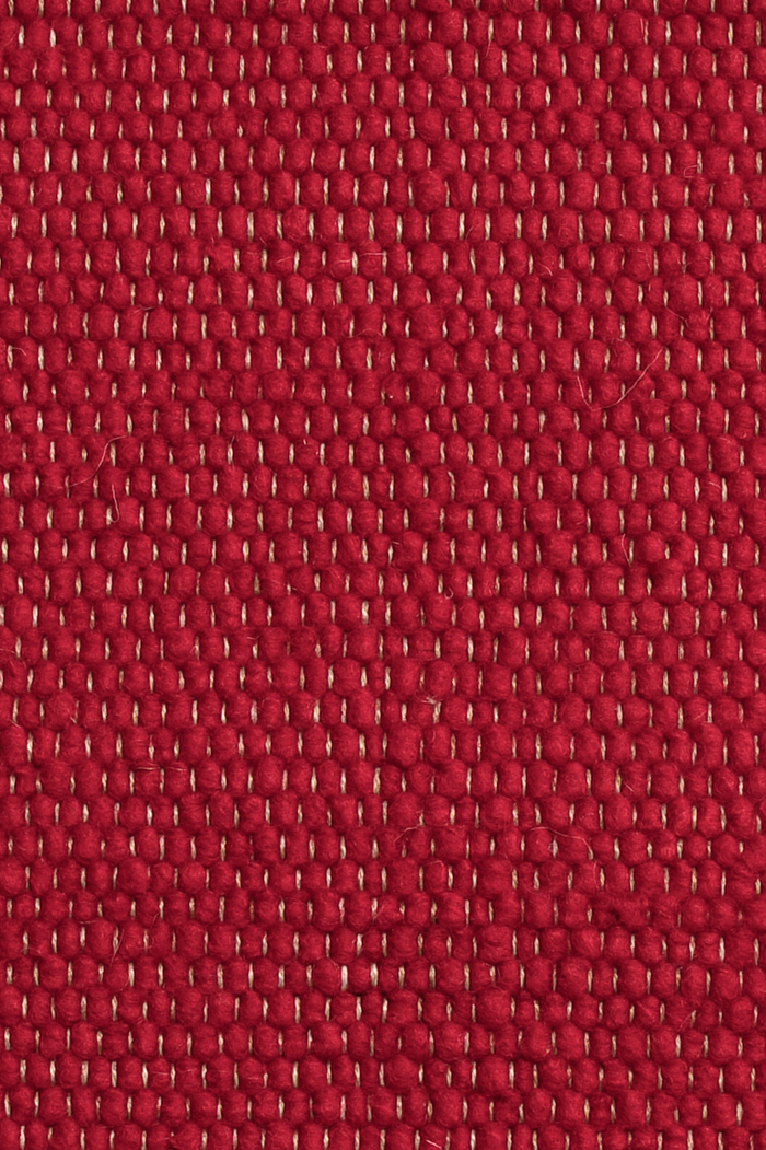 Red luxury plain handwoven rug