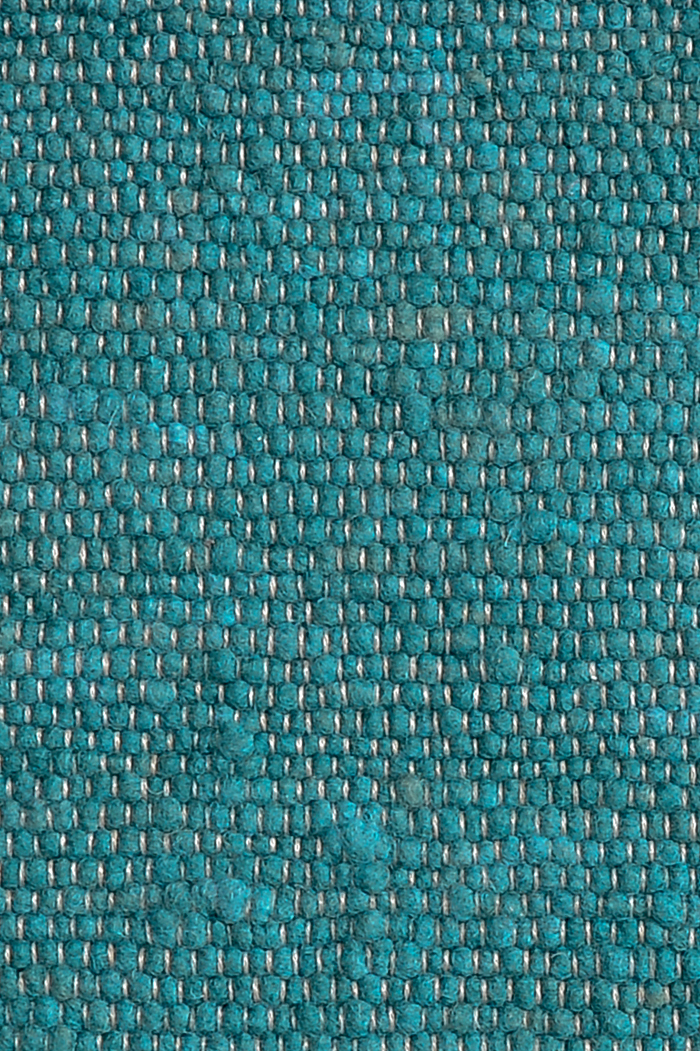 Teal luxury plain handwoven rug