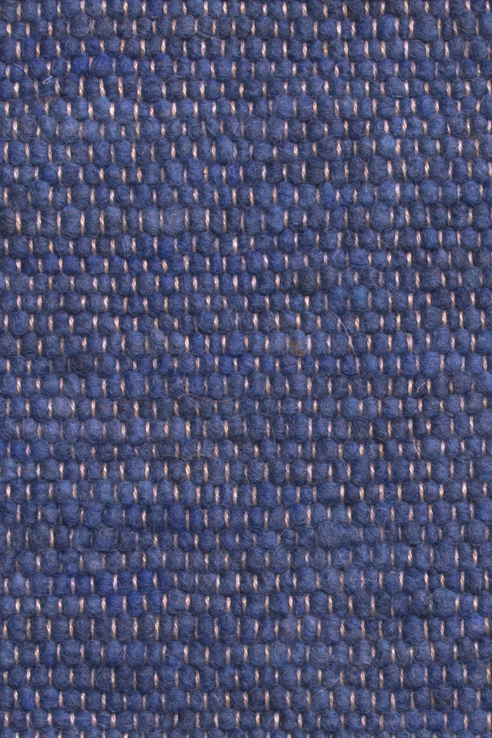 Blue luxury plain handwoven rug
