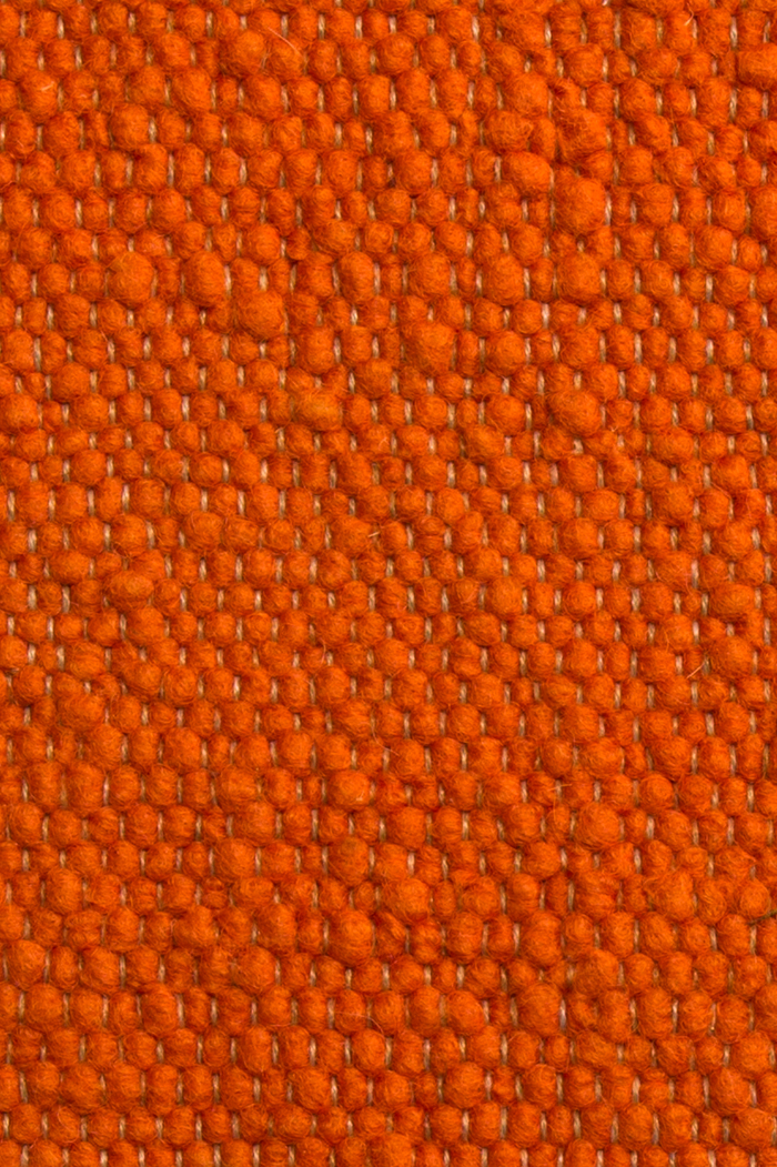Orange luxury plain handwoven rug
