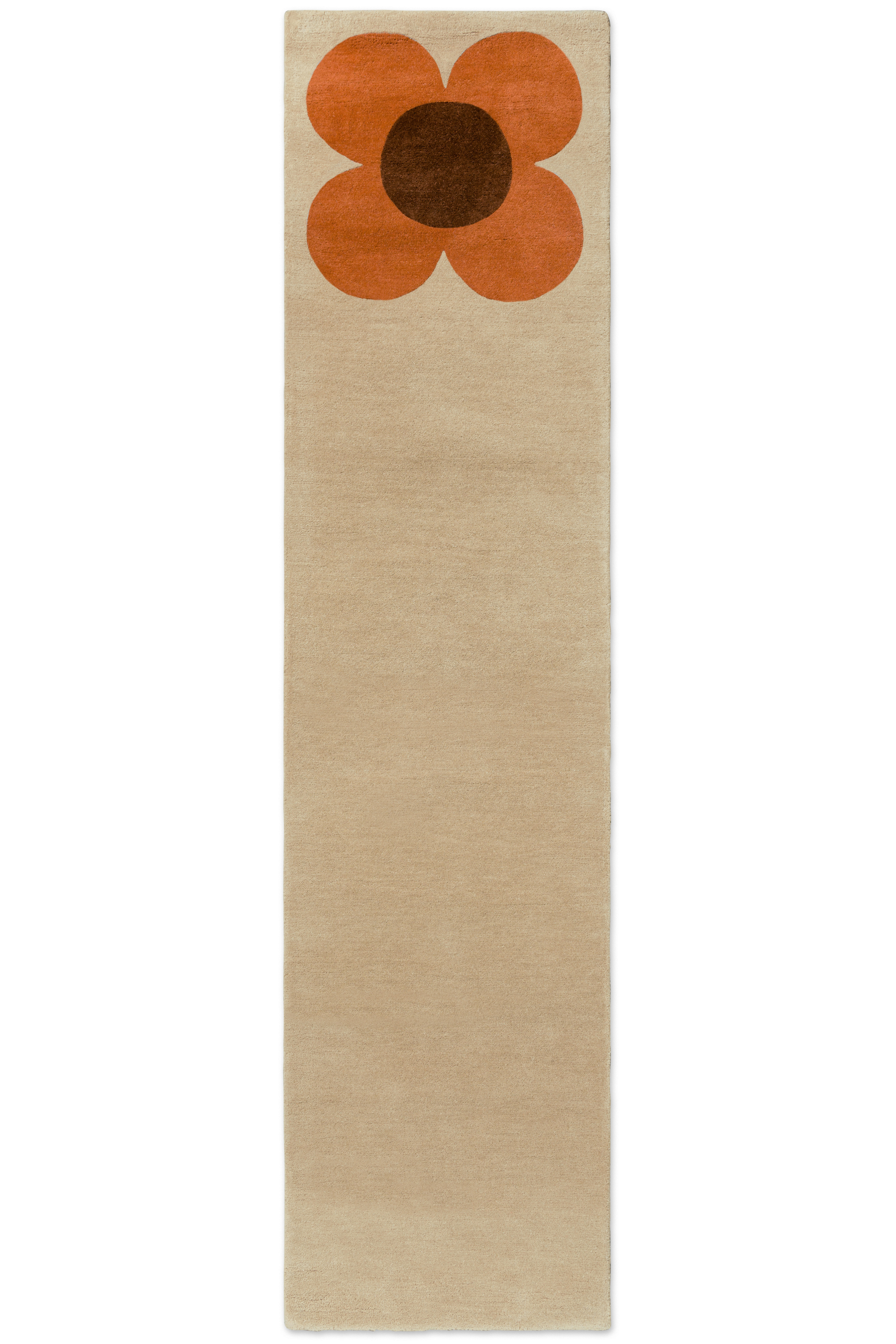 Orla Kiely Flower Placement Pumpkin/Ecru 158203 Runner