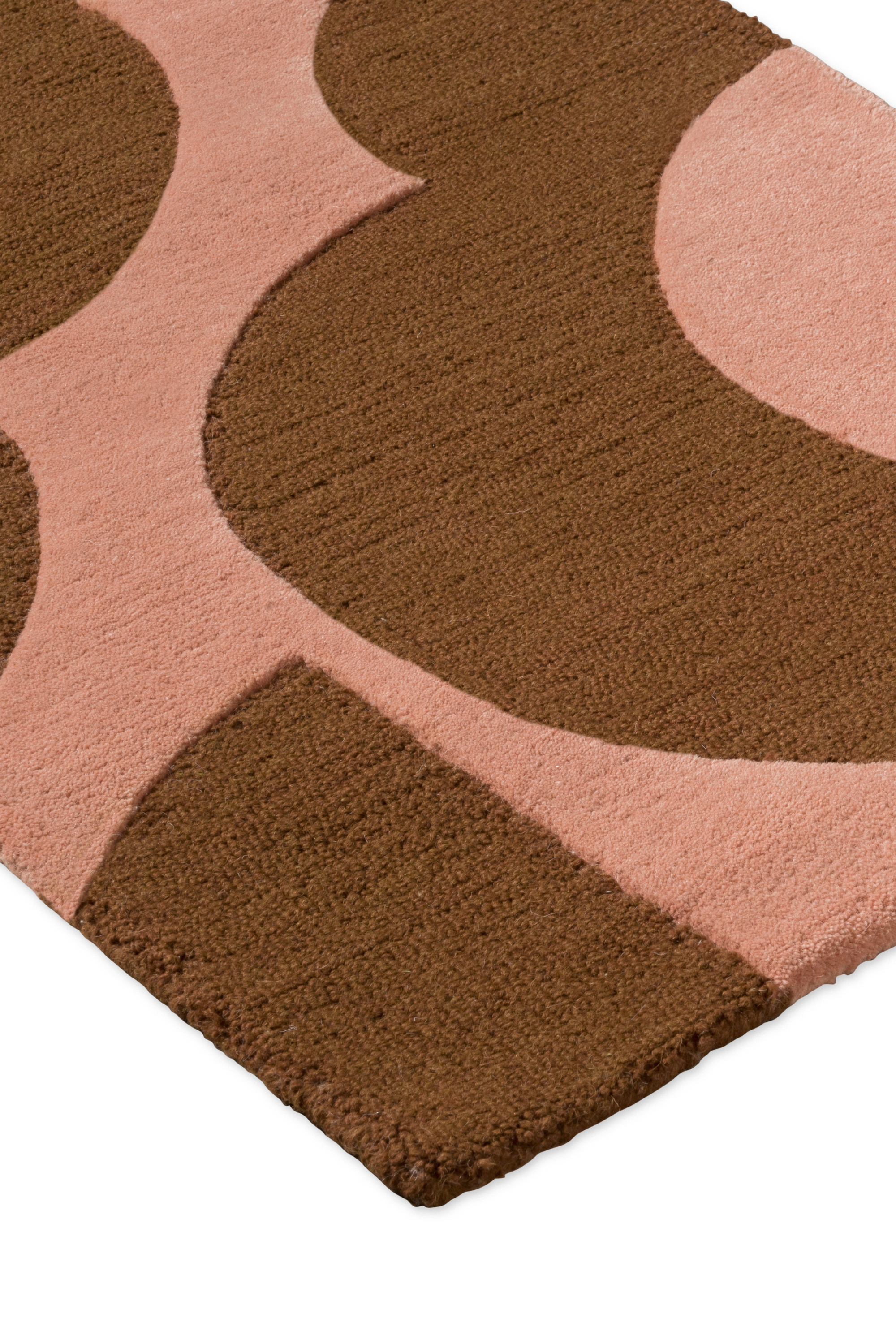 Orla Kiely Prism Flower Pink/Terracotta 58002 Runner
