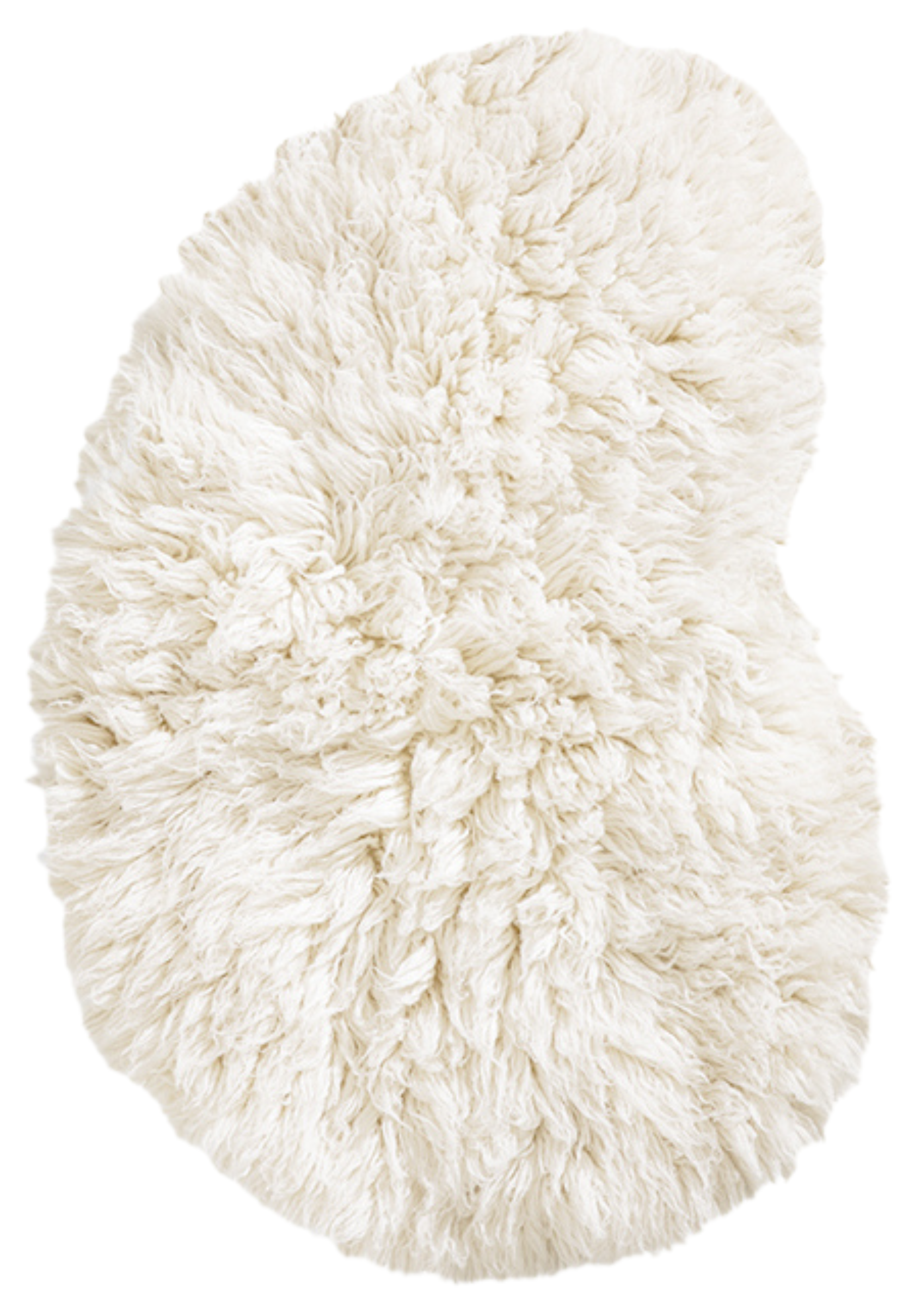 Residue Flokati Bone White