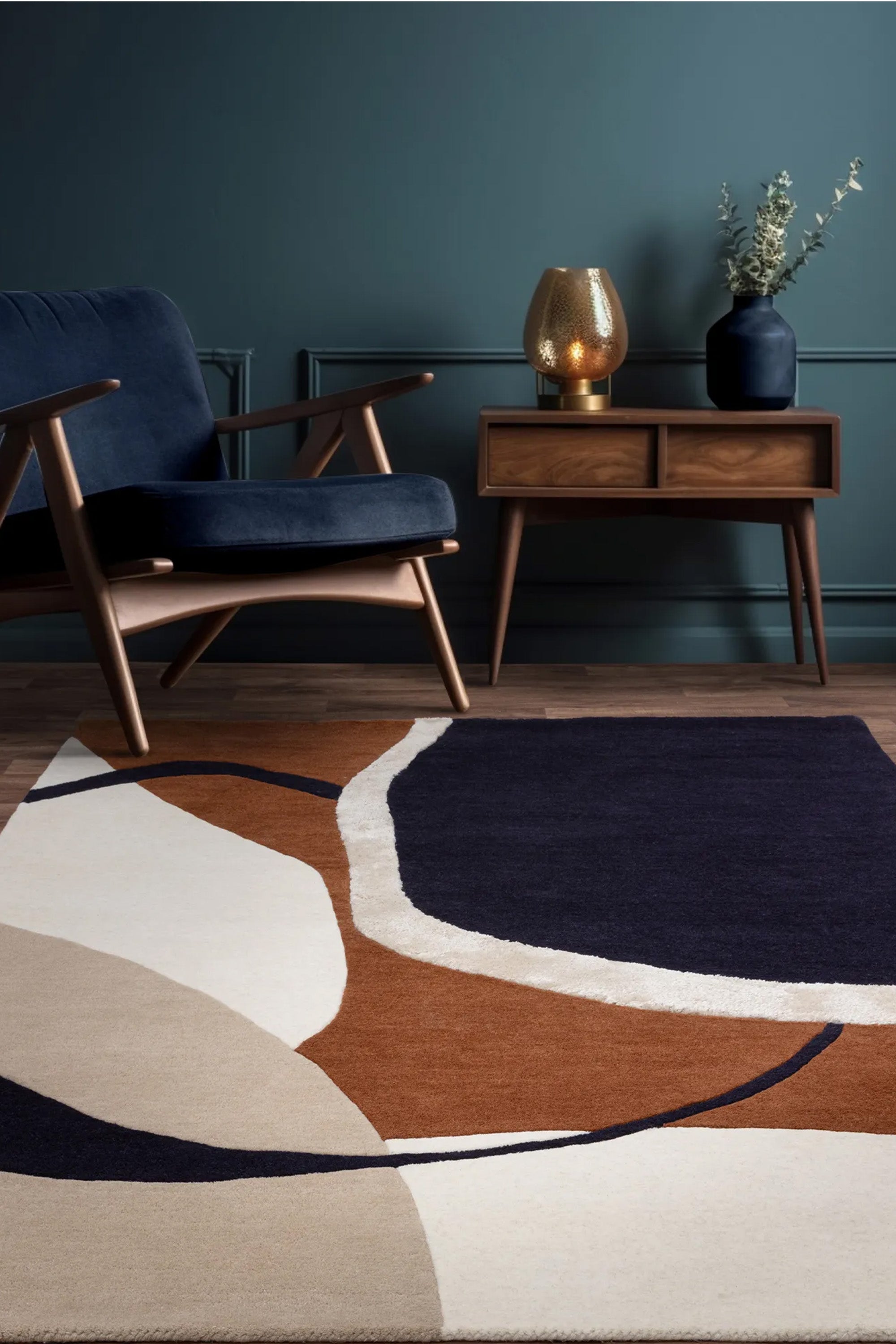 Matrix 105 Signature Rust-Rug-Asiatic-Rugs.ie