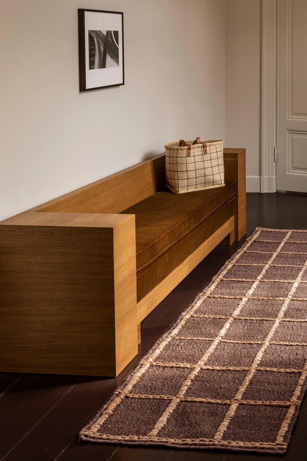Strata Braided Jute Brown Runner