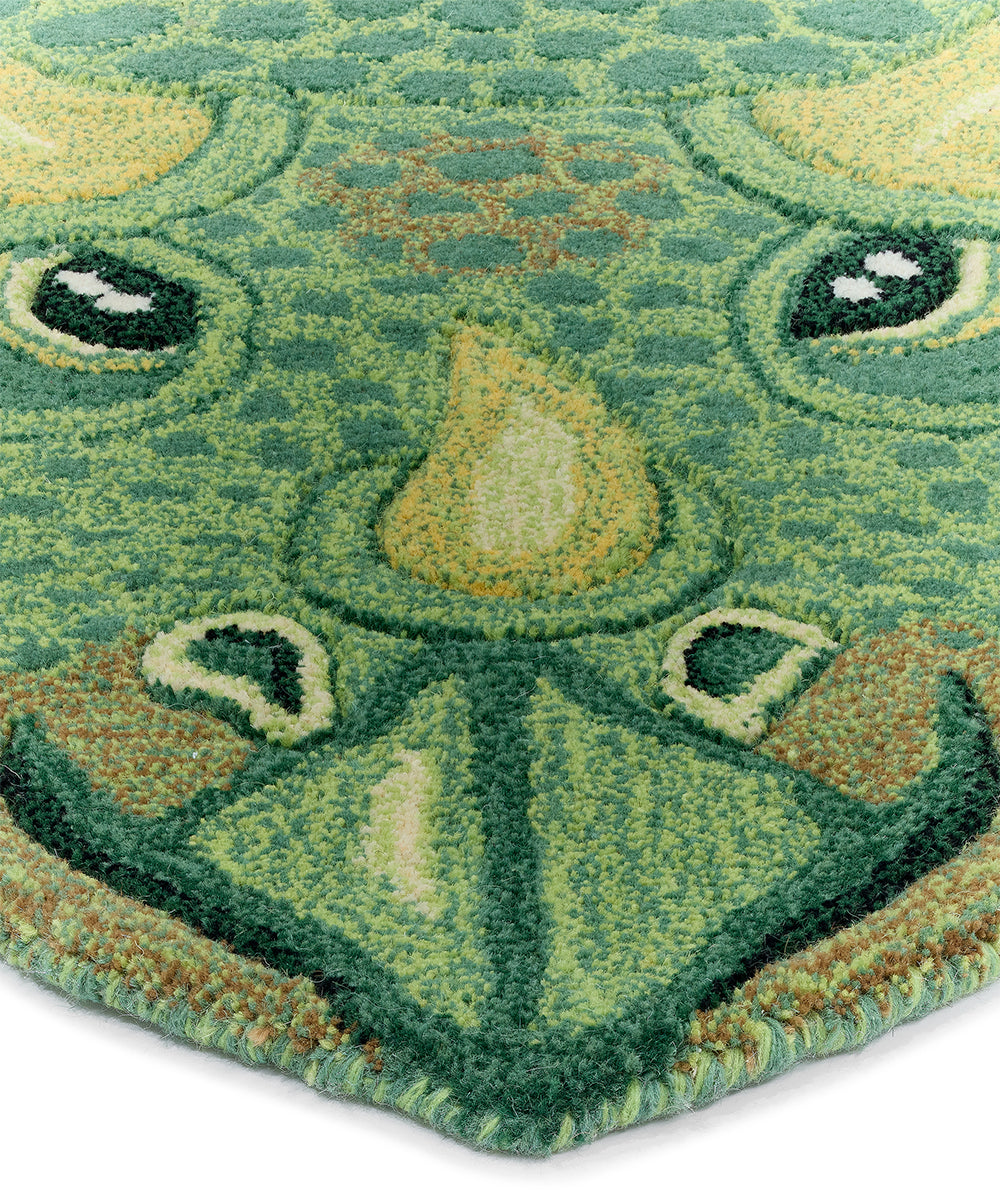 Triceratop Head Rug