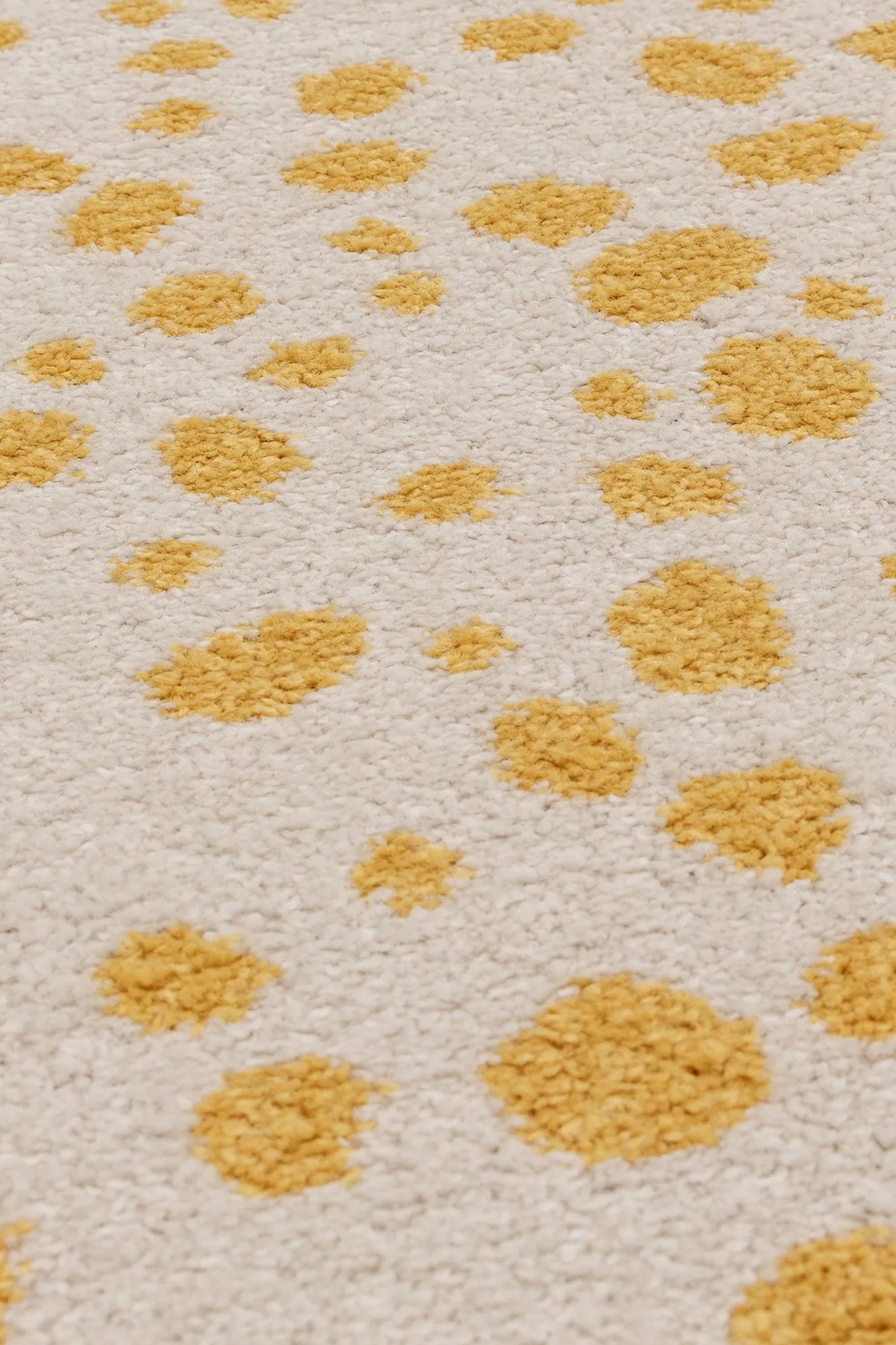 abstract yellow flatweave rug
