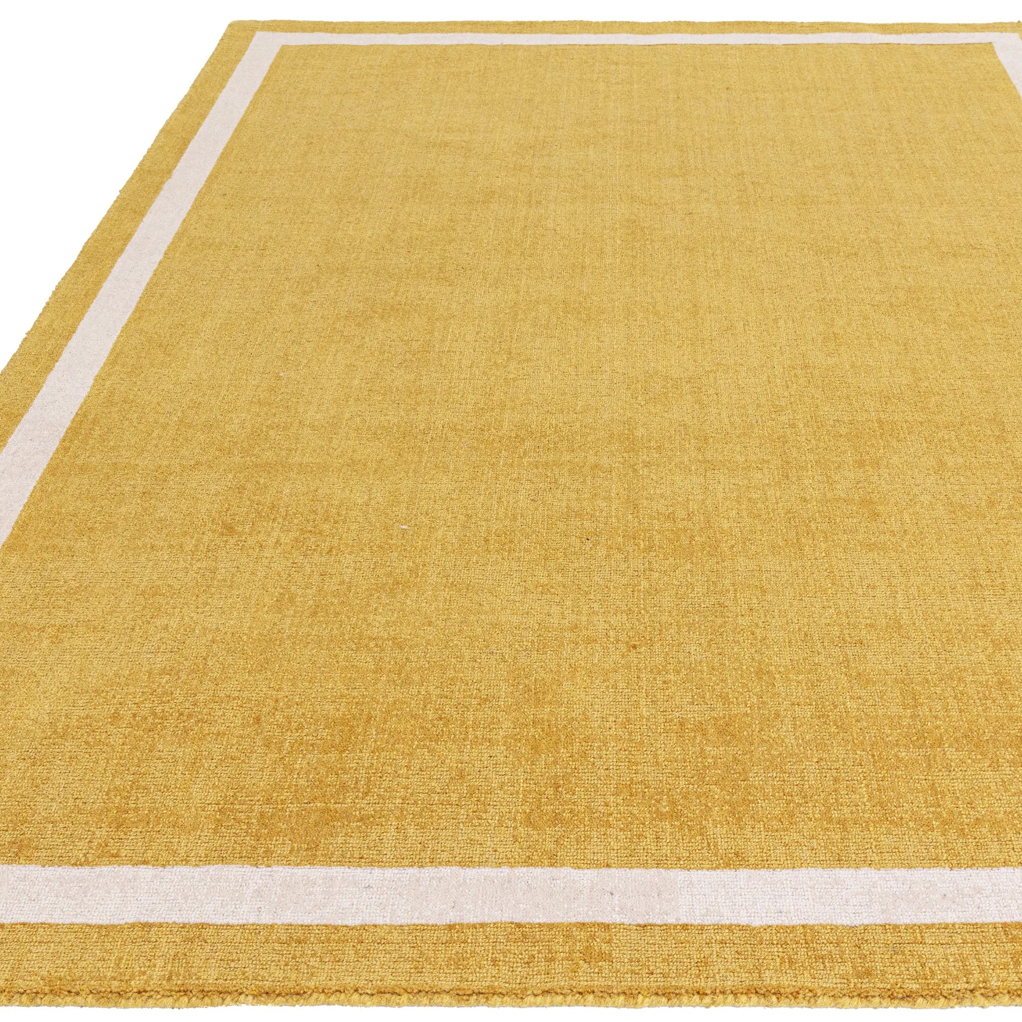 Modern yellow border style rug