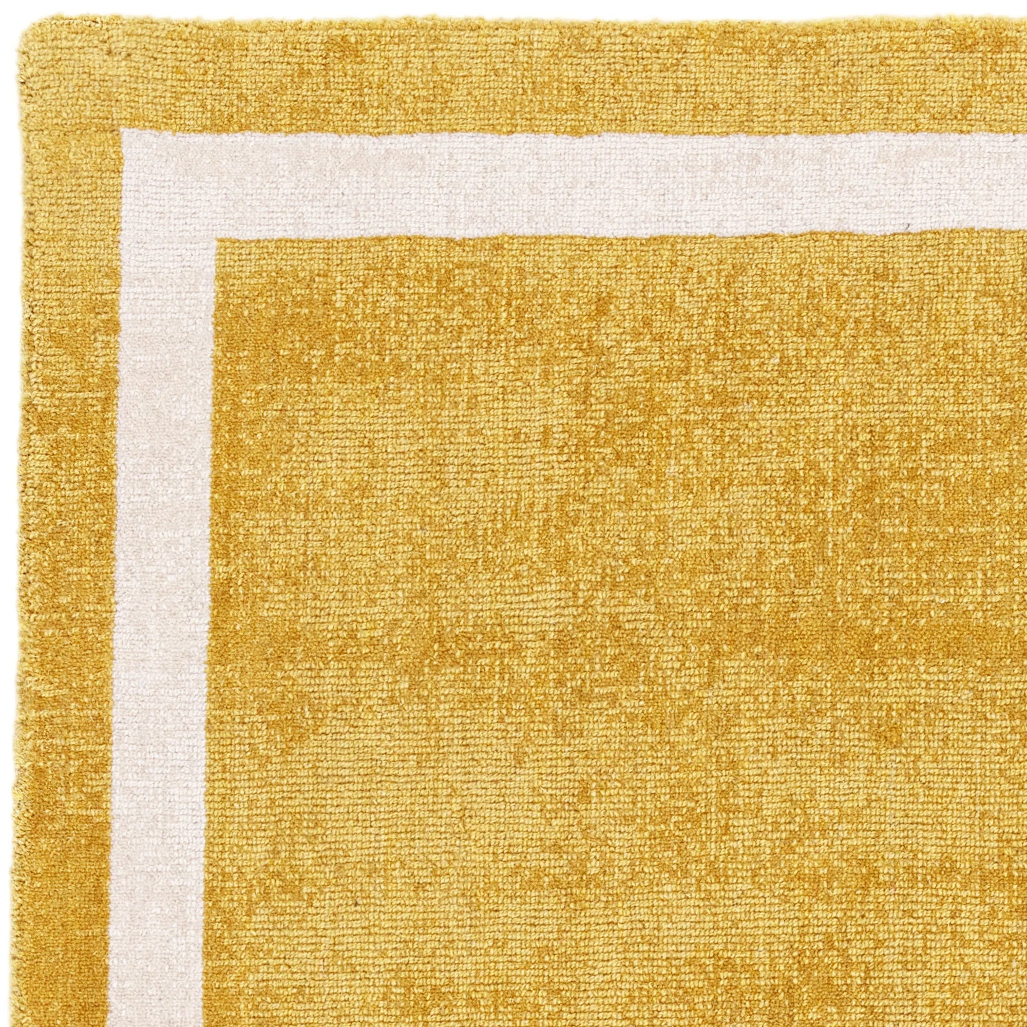 Modern yellow border style rug