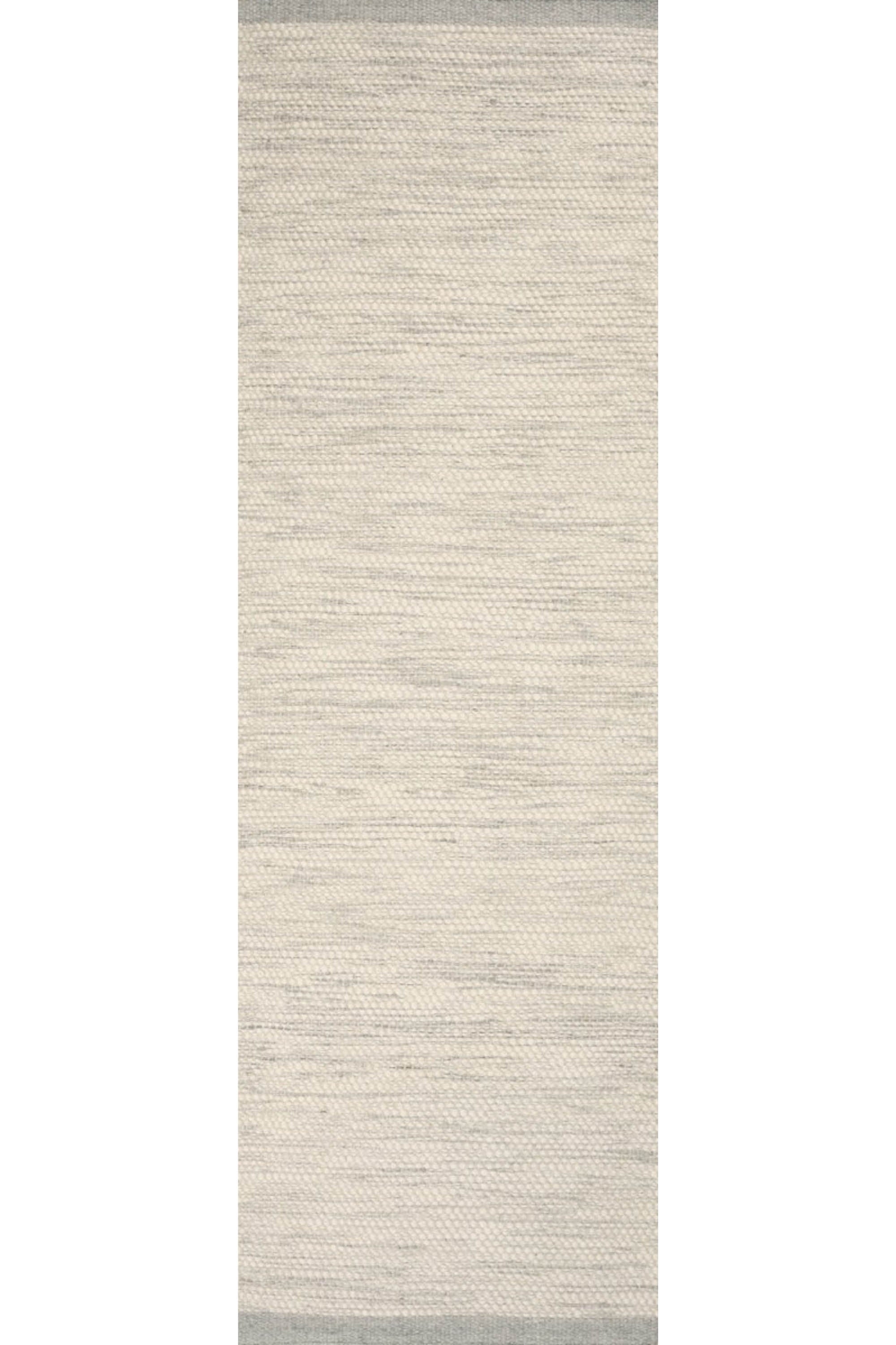 plain cream wool runner