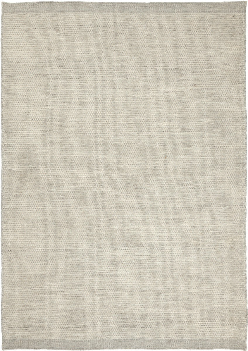 plain beige and grey wool rug

