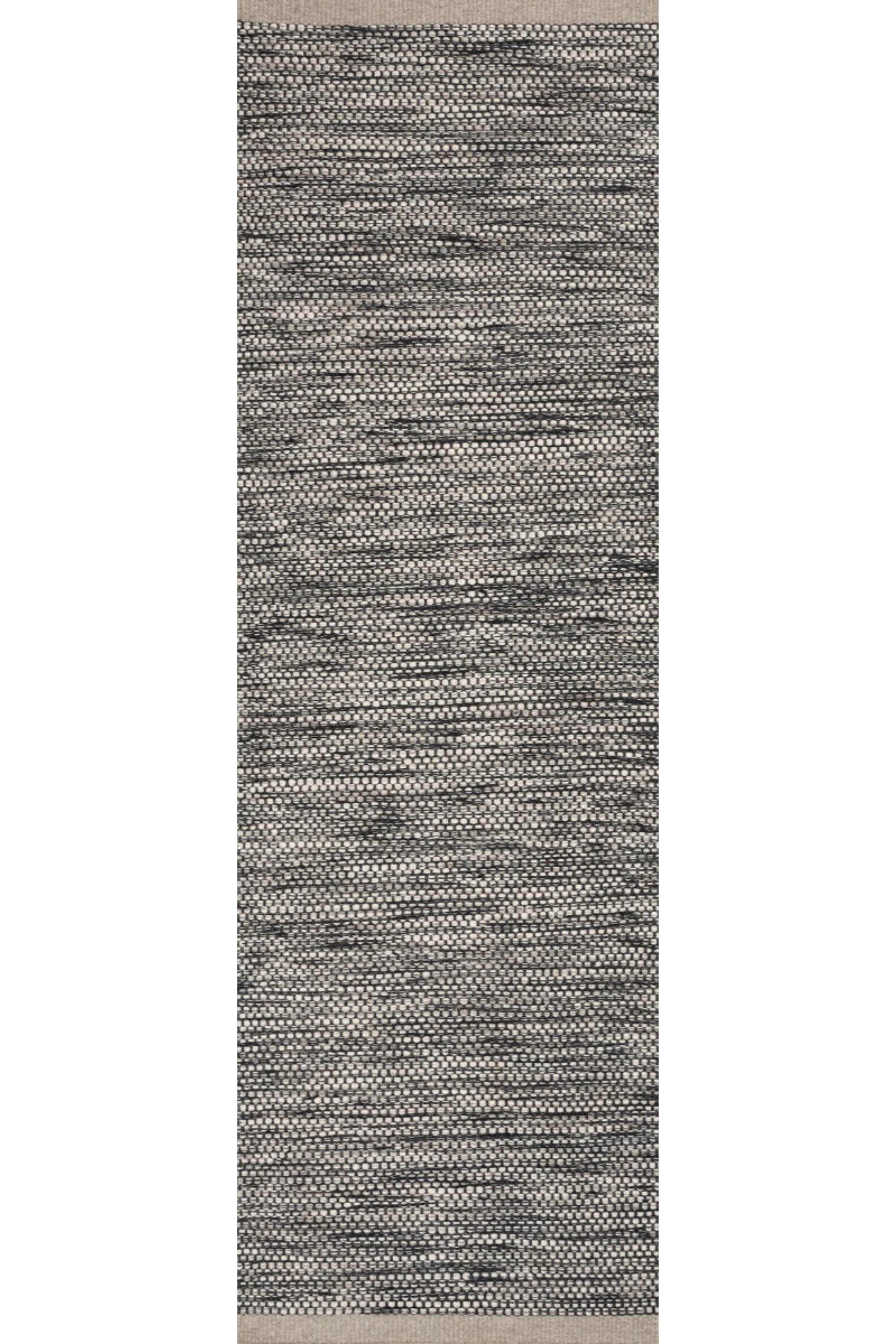 plain grey wool runner