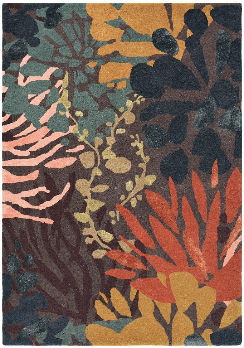 brink and campman wool rug with a multicolour abstract pattern