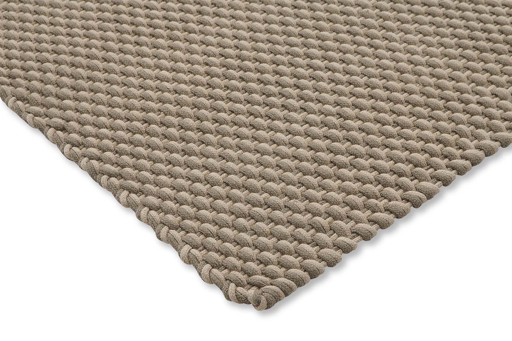 eco-conscious taupe and beige modern indoor outdoor polyethylene water resistant luxury rug
