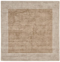 Blade Border Square Rug BB01 Putty Champagne