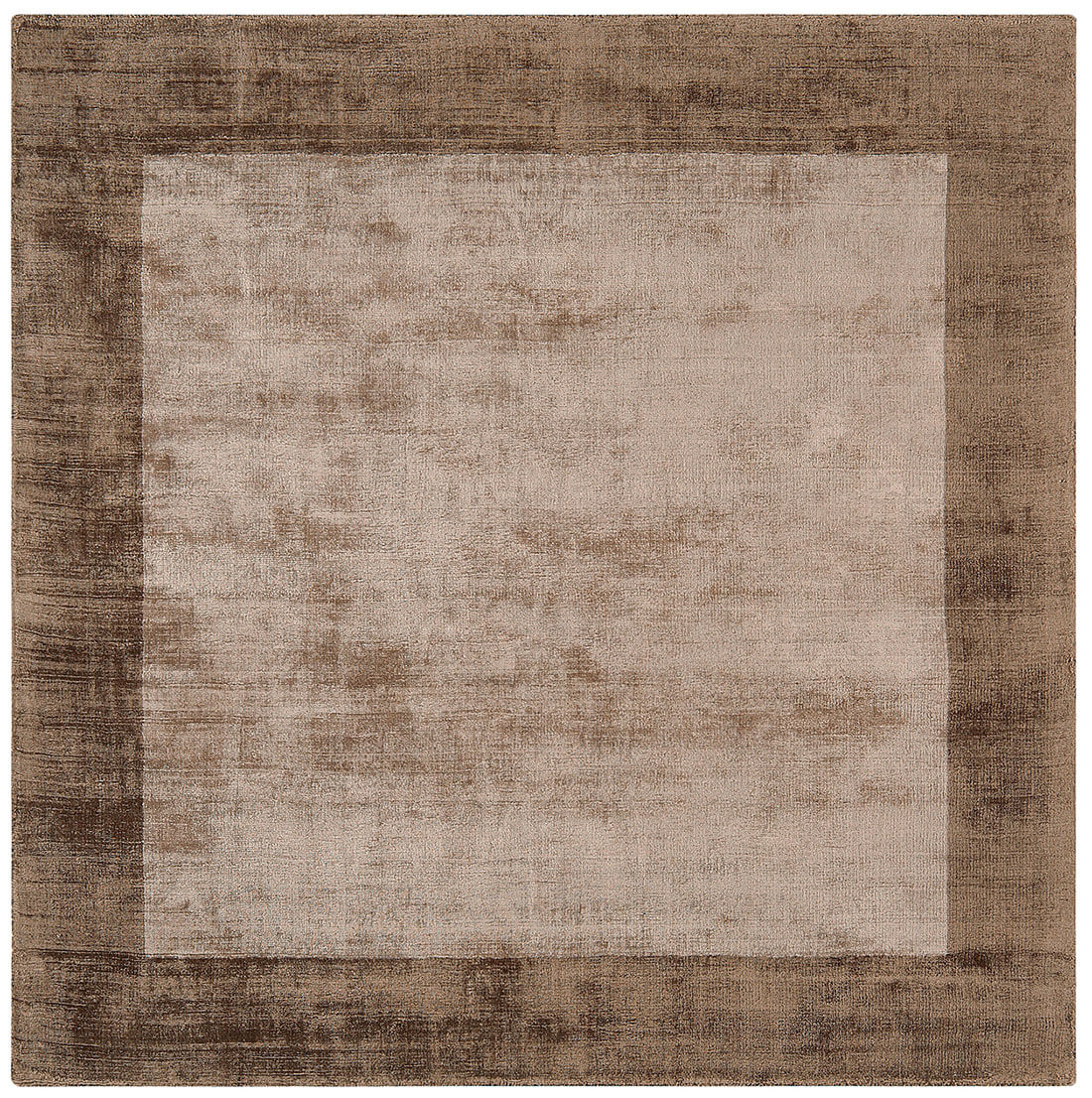 plain beige rug with border