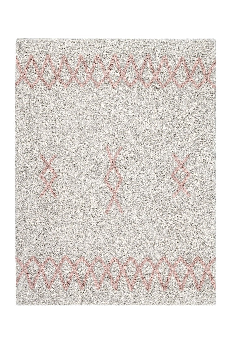 Cotton Beige Moroccan rug
