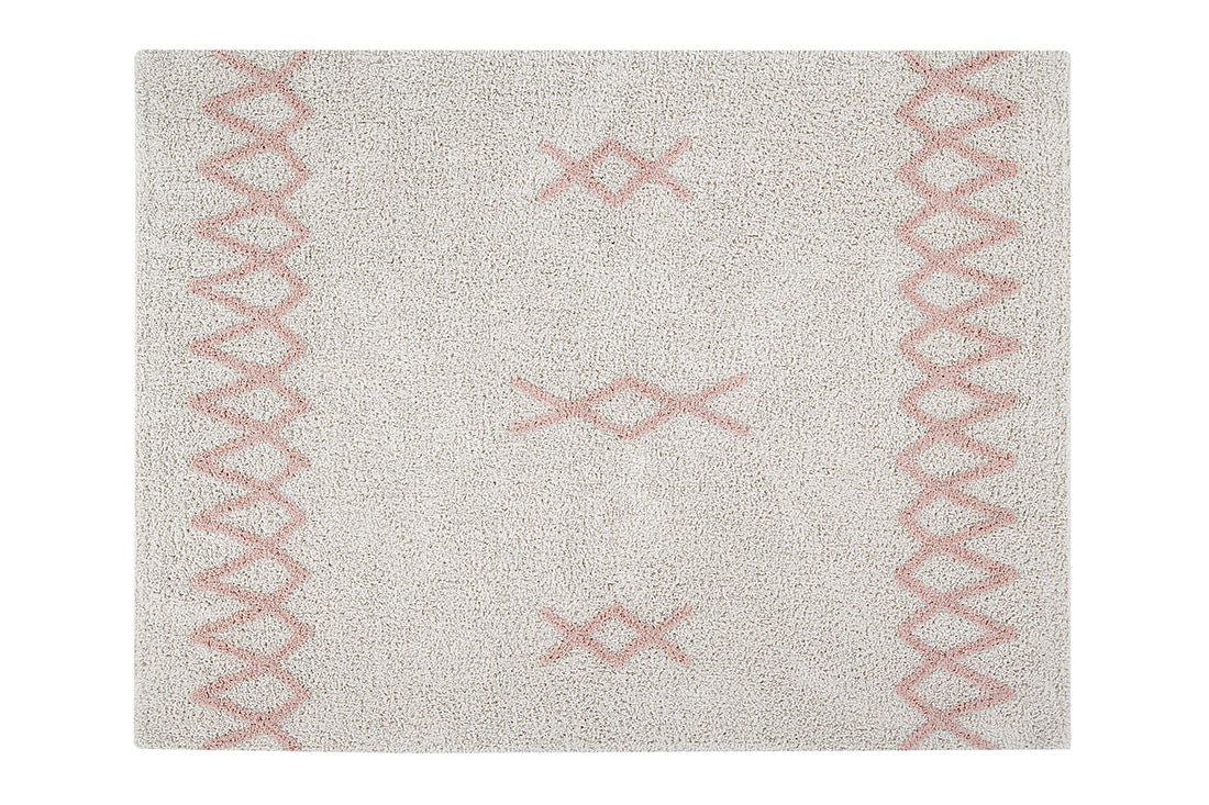 Cotton Beige Moroccan rug
