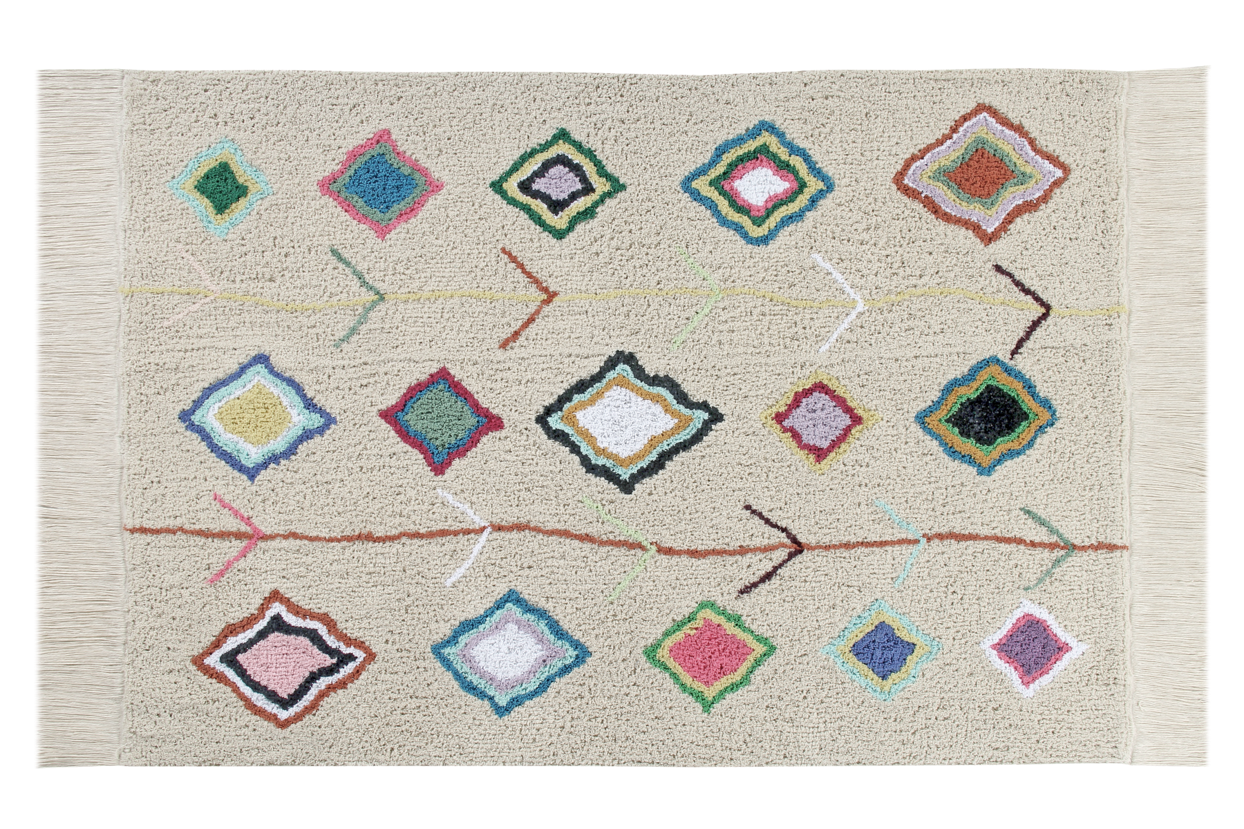 Multicolour Moroccan Cotton Rug

