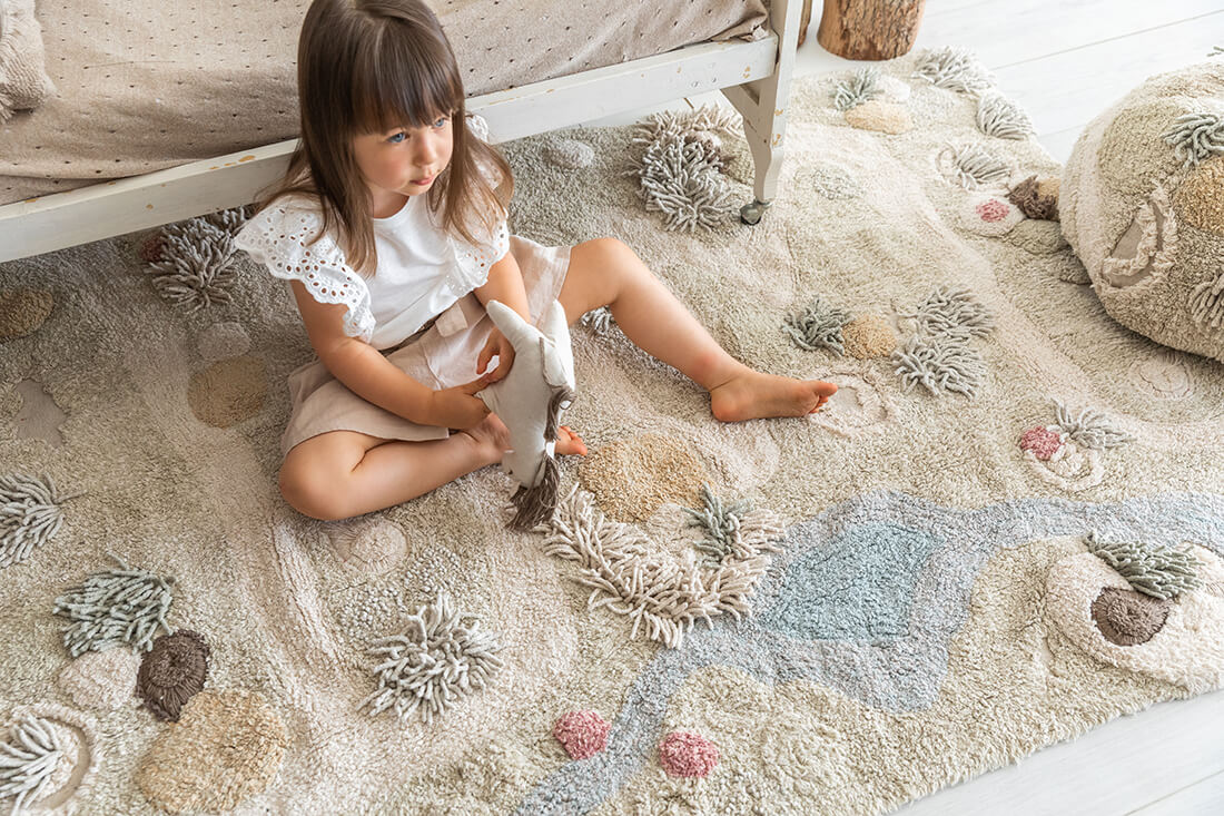 Washable play Rug Path of Nature