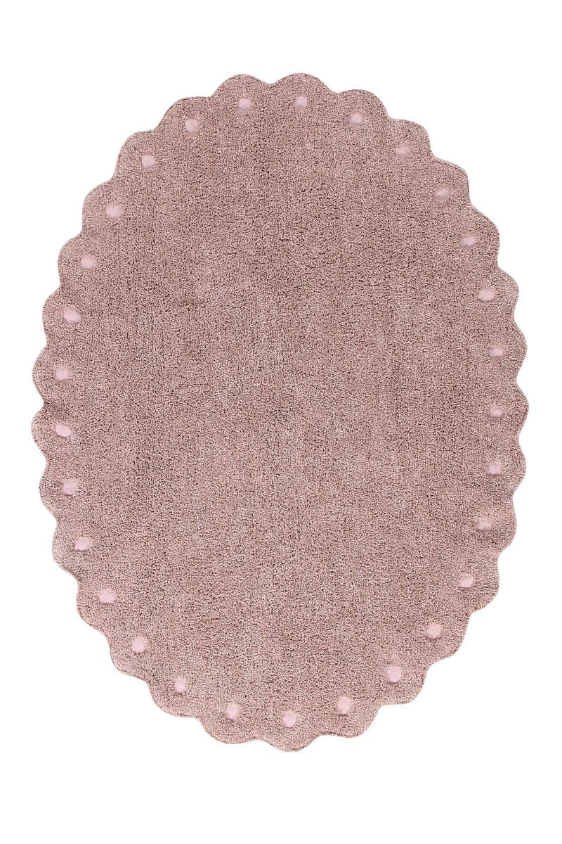 oval nude rug