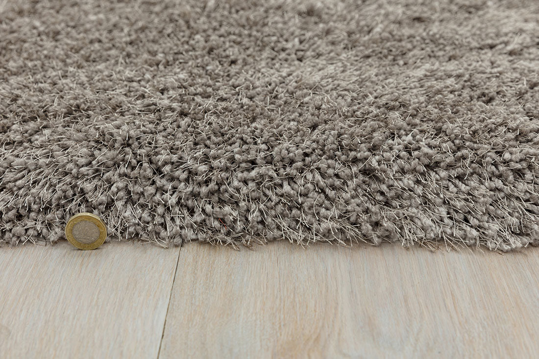 Cascade Taupe Shagpile Rug
